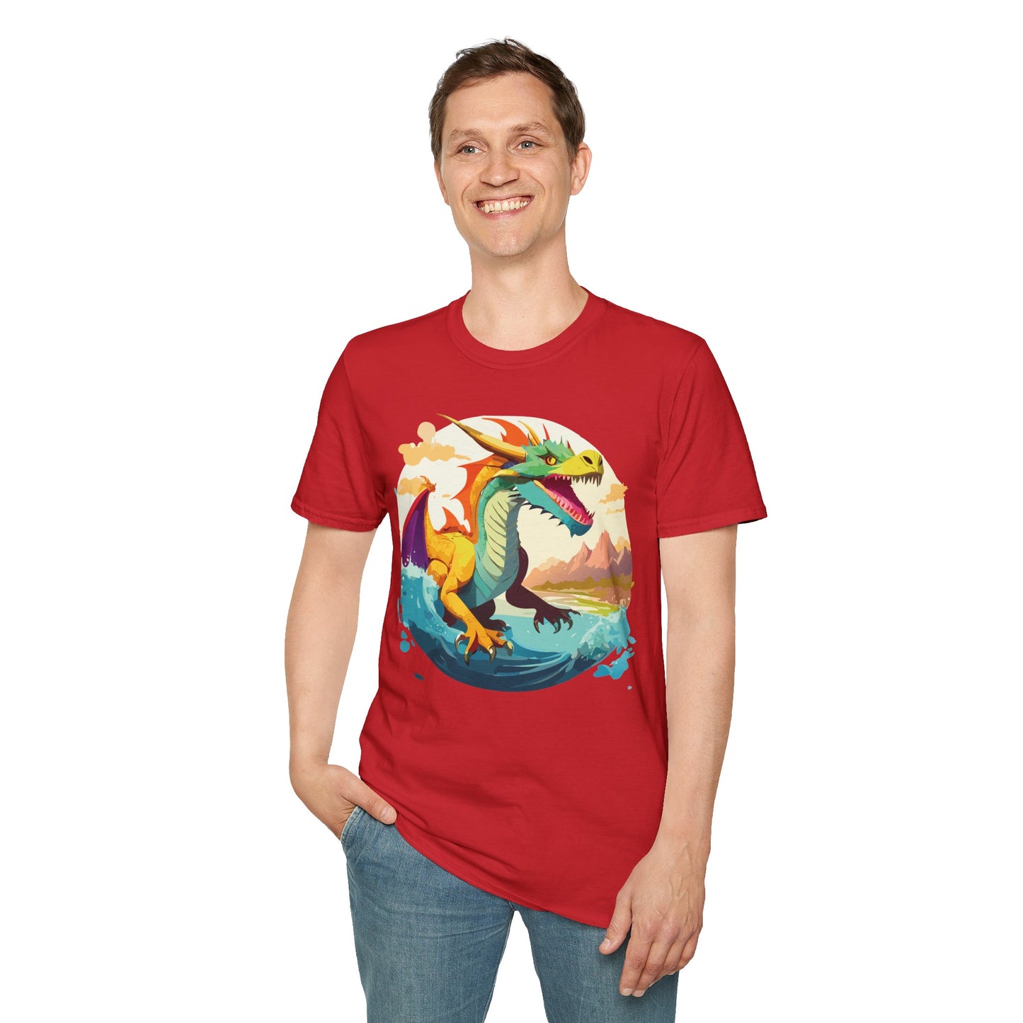 Dragon T Shirt, Dragon Shirt, Shirt with Animals, Animal Shirt