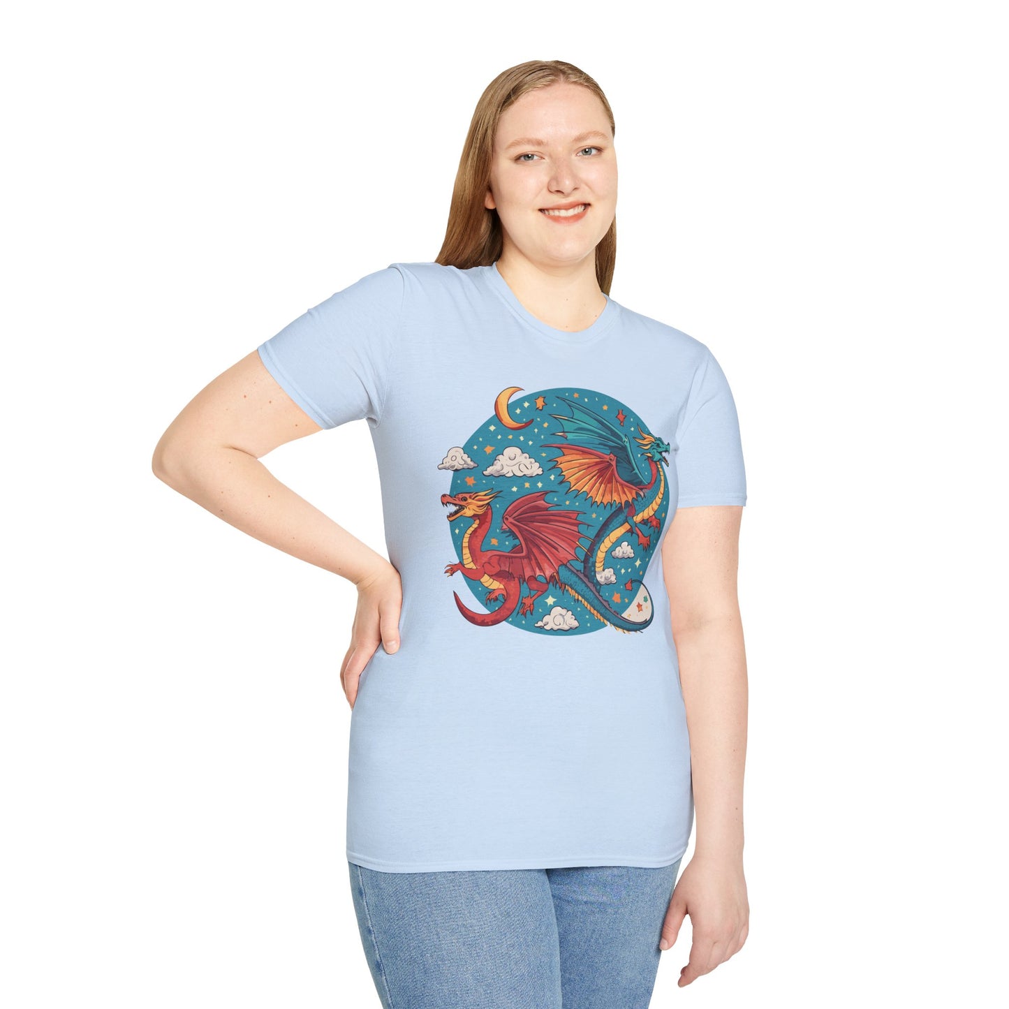 Dragon T Shirt, Dragon Shirt, Shirt with Animals, Animal Shirt