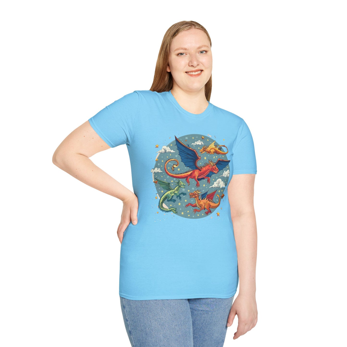 Dragon T Shirt, Dragon Shirt, Shirt with Animals, Animal Shirt