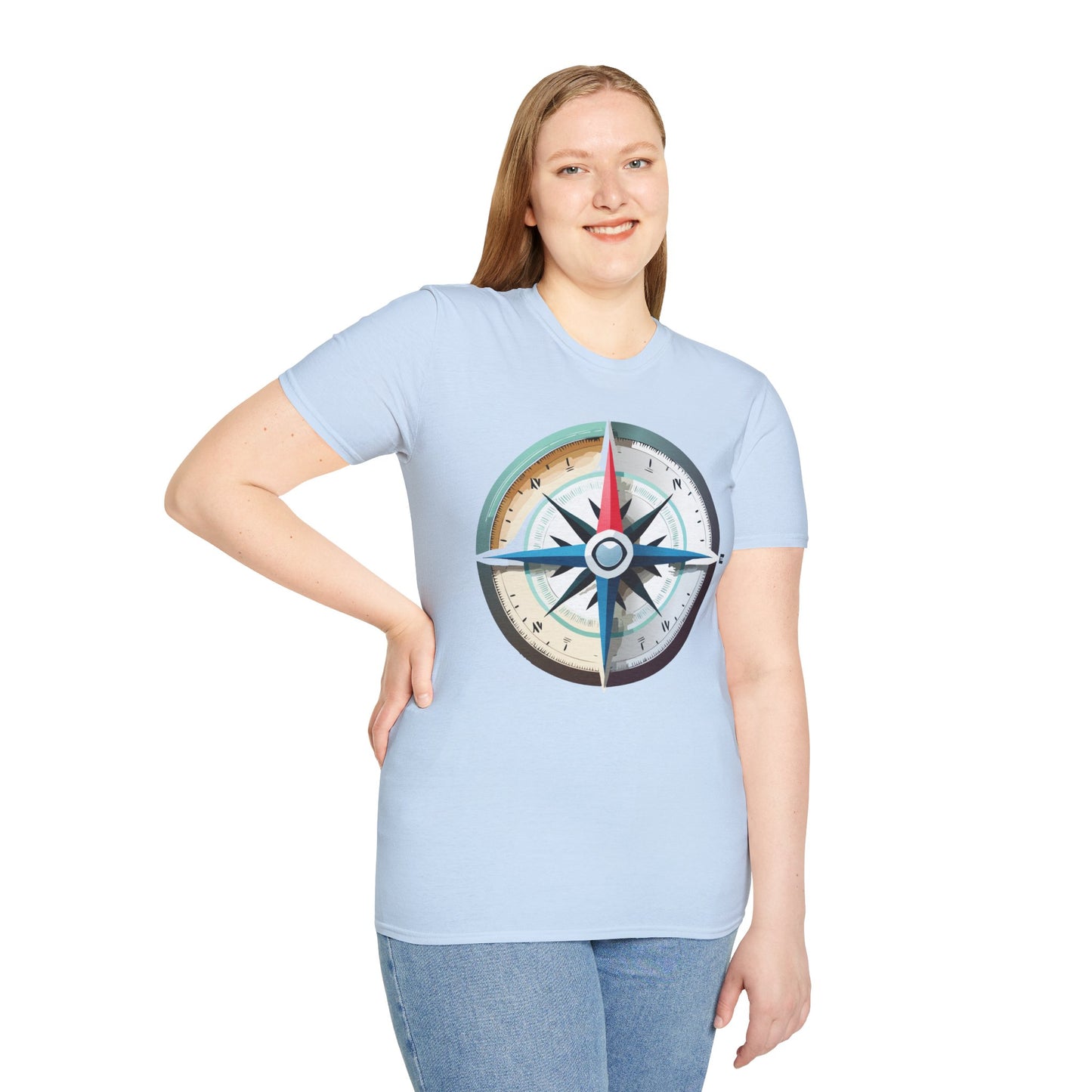 Compass T Shirt, Compass Shirt, Shirt with Compass, Navigator Shirt