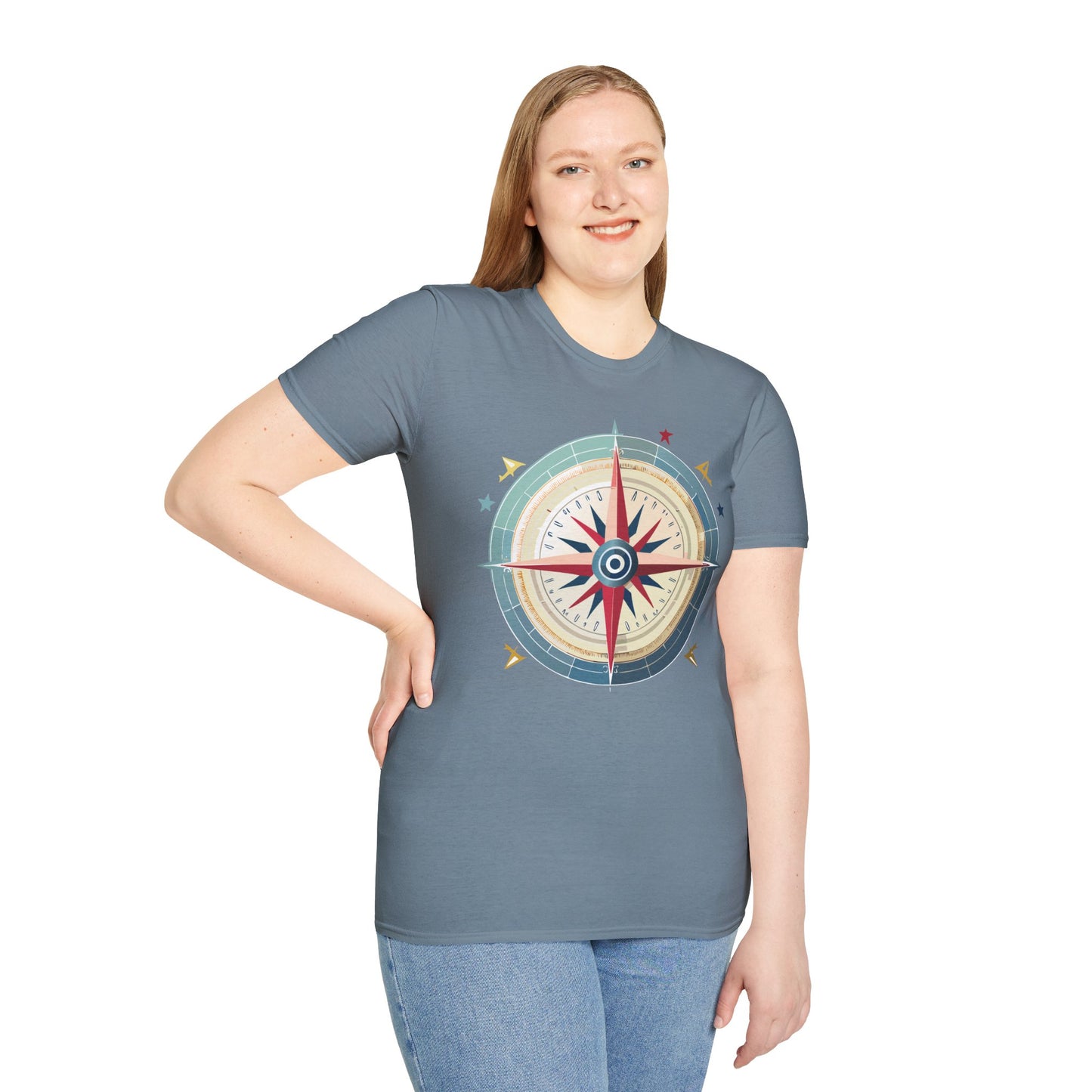 Compass T Shirt, Compass Shirt, Shirt with Compass, Navigator Shirt