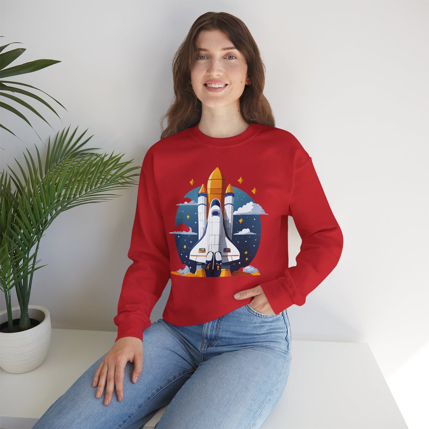 Space Shuttle Sweatshirt, Cosmic Sweatshirt, Astronaut Sweatshirt, Space Cosmic Sweatshirt