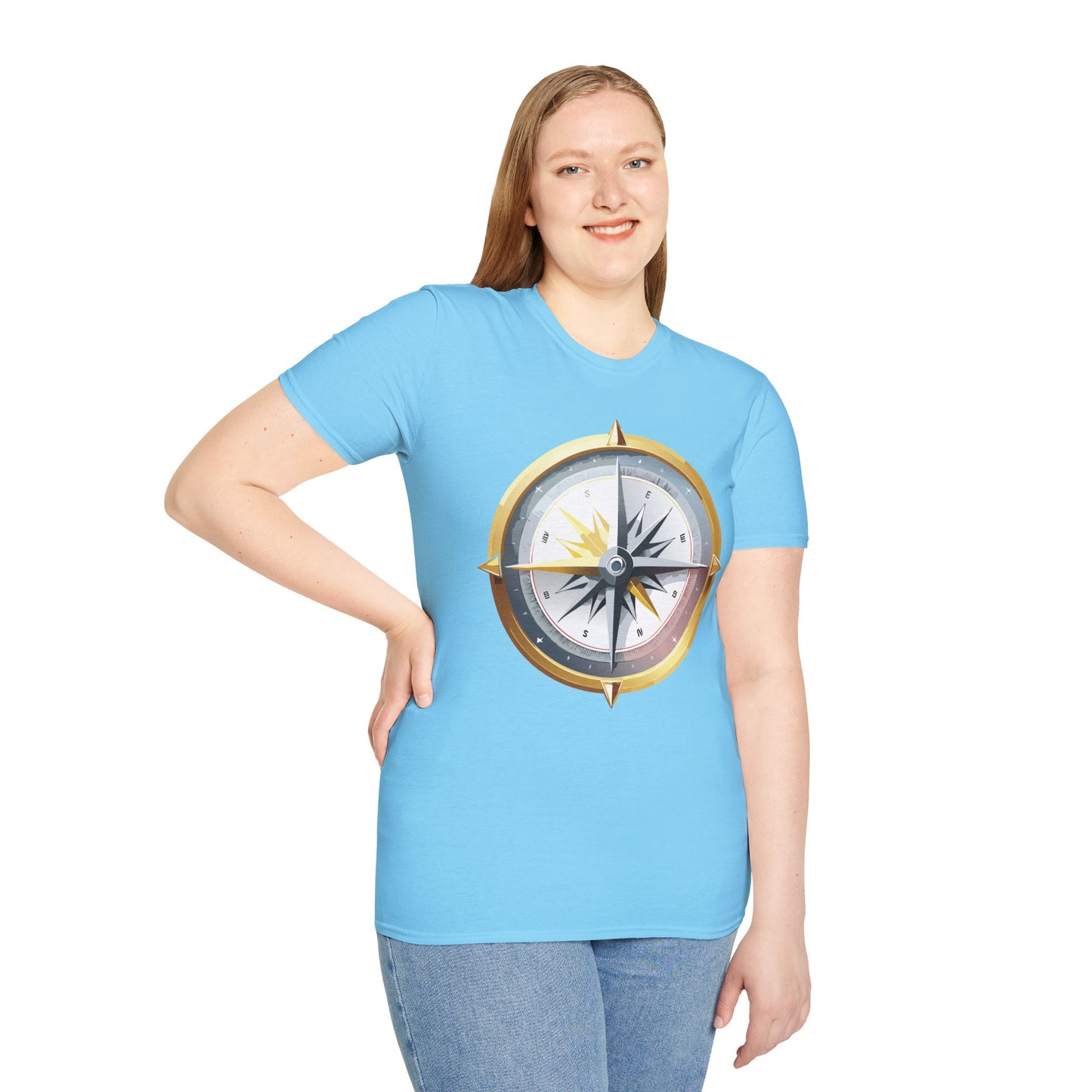 Compass T Shirt, Compass Shirt, Shirt with Compass, Navigator Shirt