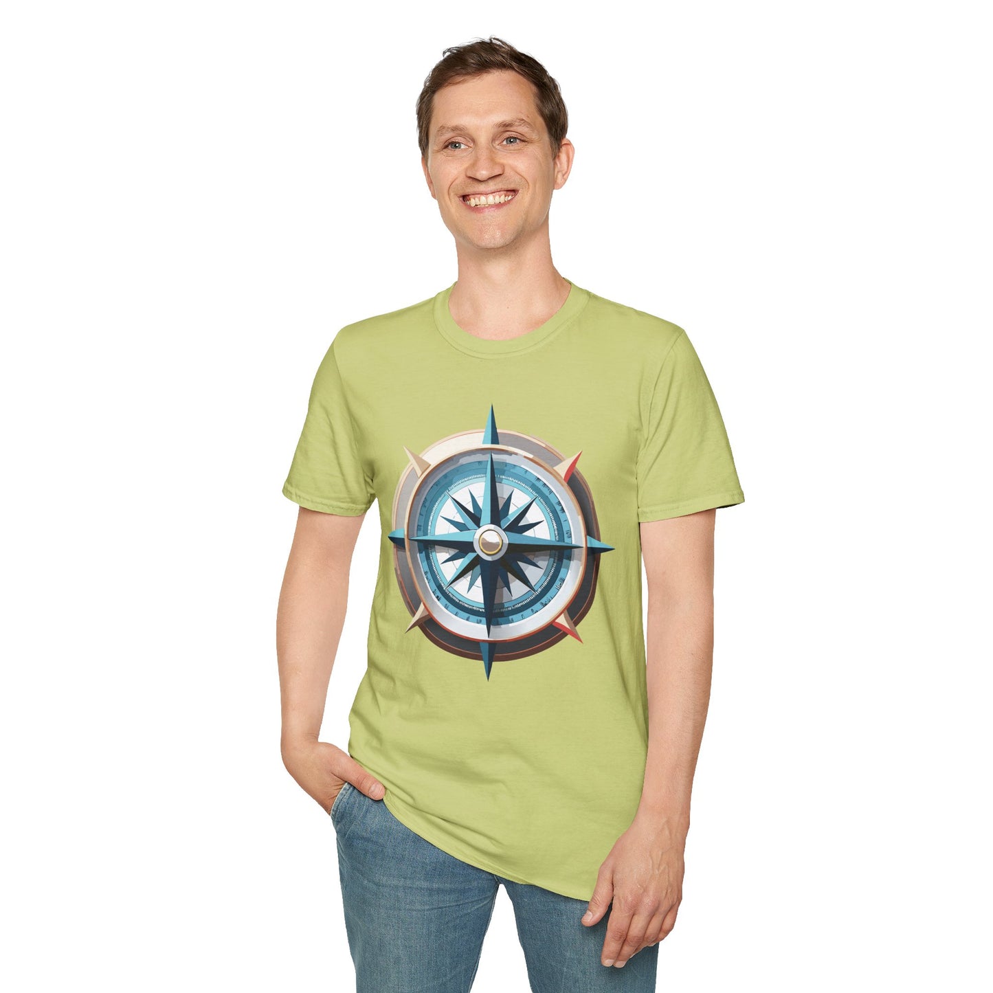 Compass T Shirt, Compass Shirt, Shirt with Compass, Navigator Shirt