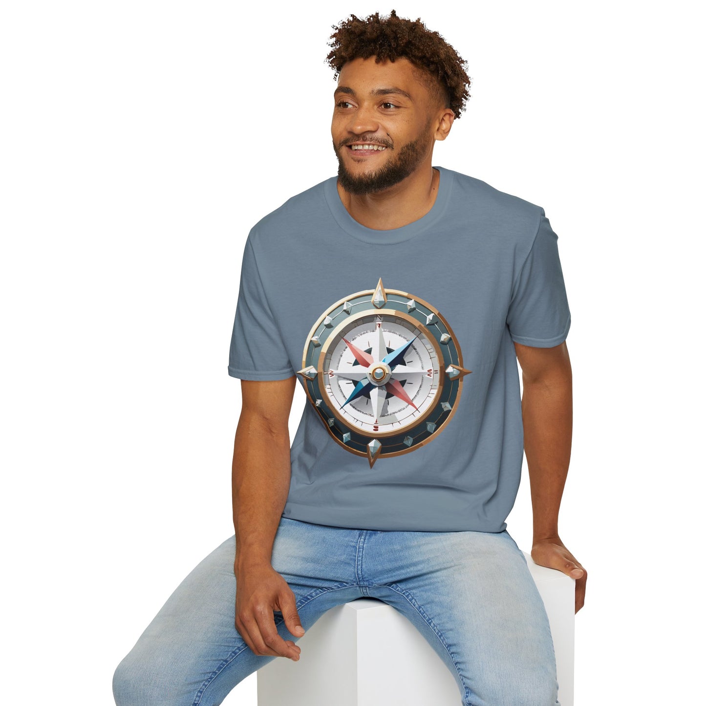 Compass T Shirt, Compass Shirt, Shirt with Compass, Navigator Shirt