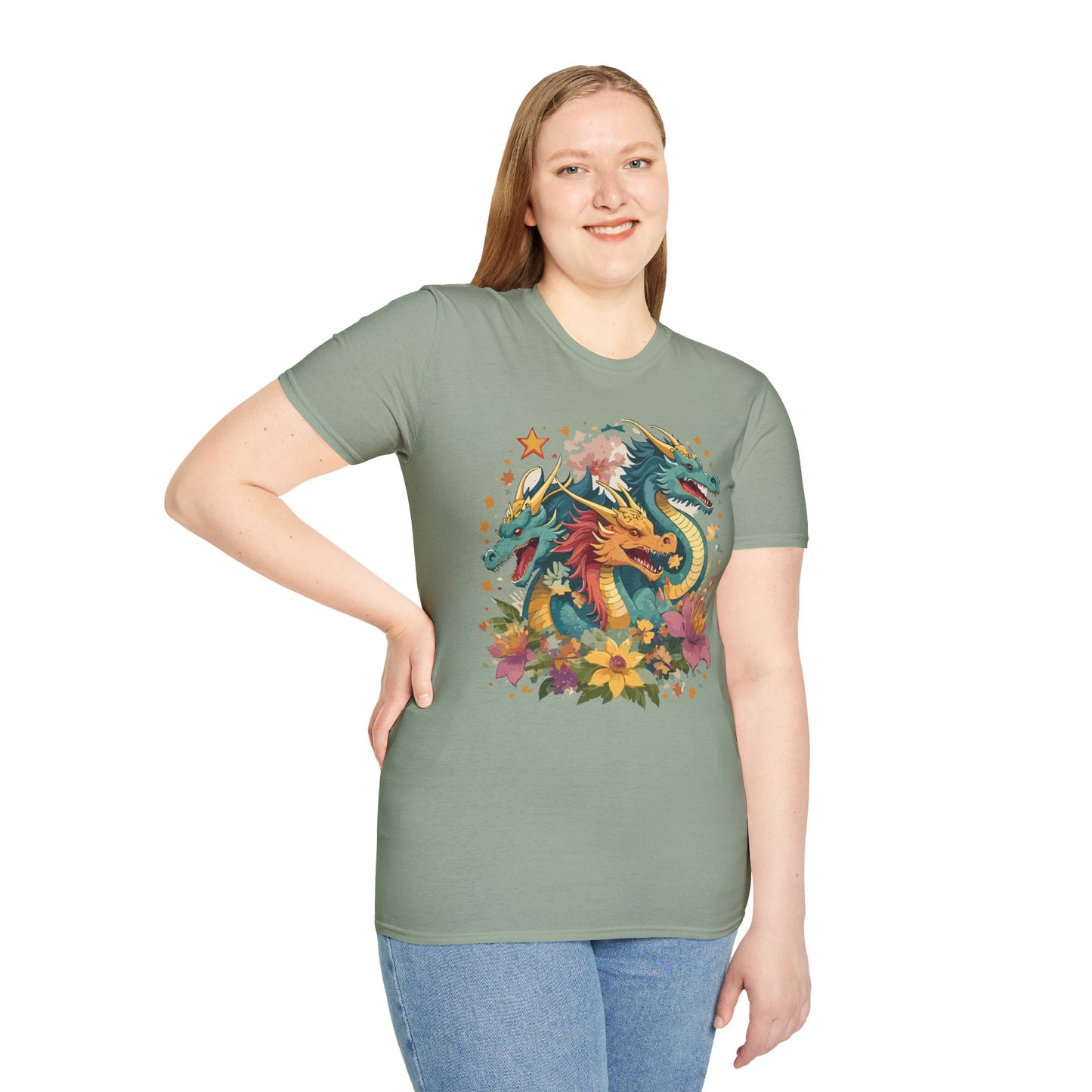 Dragon T Shirt, Dragon Shirt, Shirt with Animals, Animal Shirt