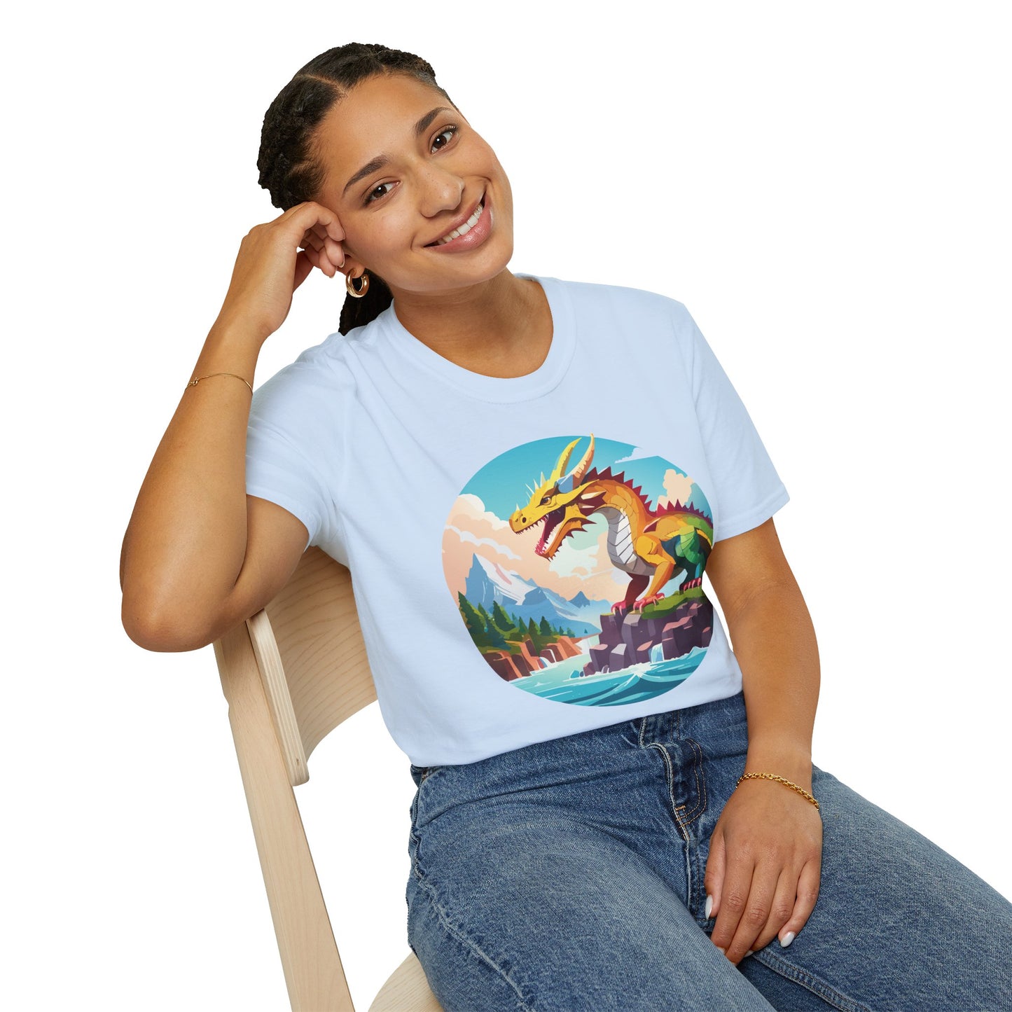 Dragon T Shirt, Dragon Shirt, Shirt with Animals, Animal Shirt