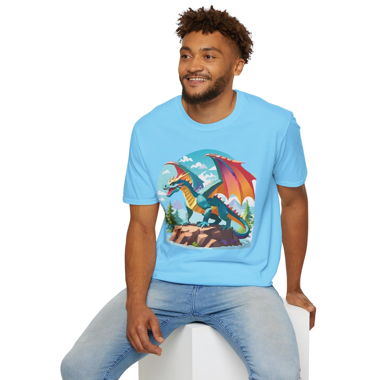 Dragon T Shirt, Dragon Shirt, Shirt with Animals, Animal Shirt