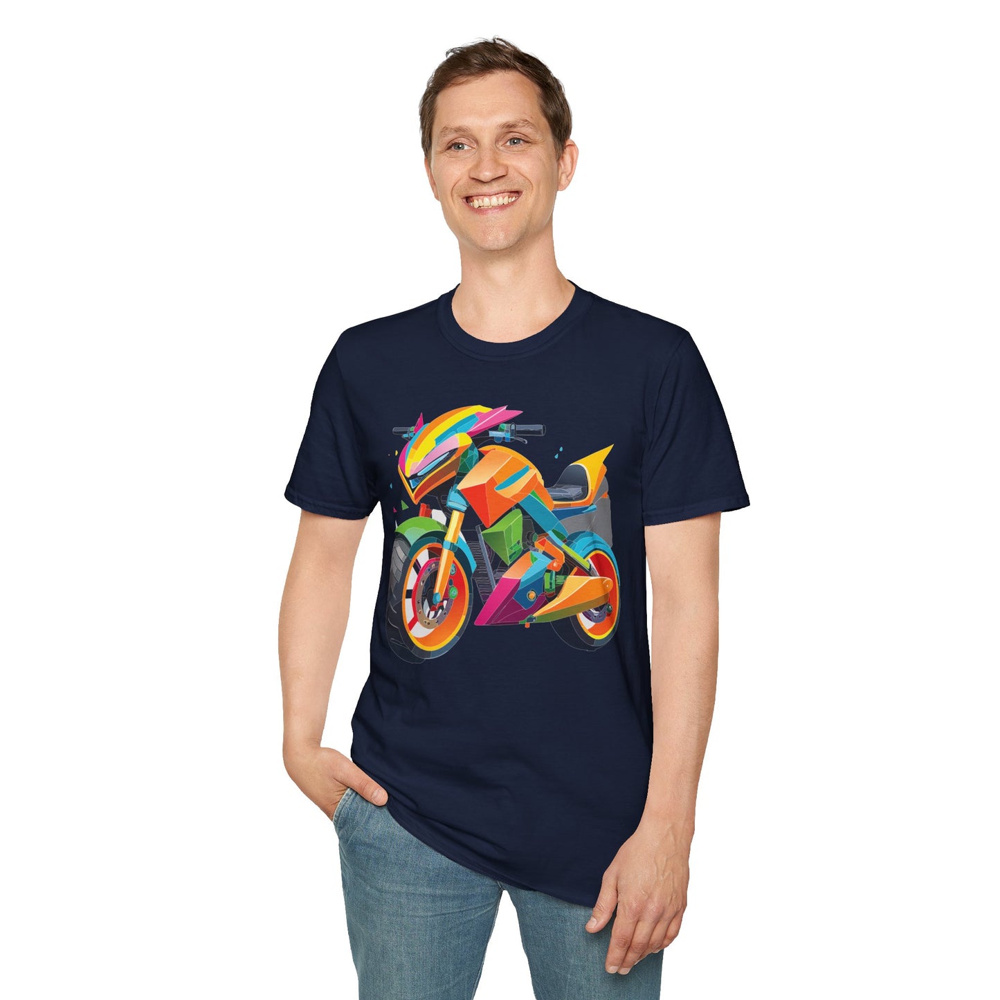 Bike T Shirt, Moto Shirt, Shirt with Motorcycle, MTB T Shirts