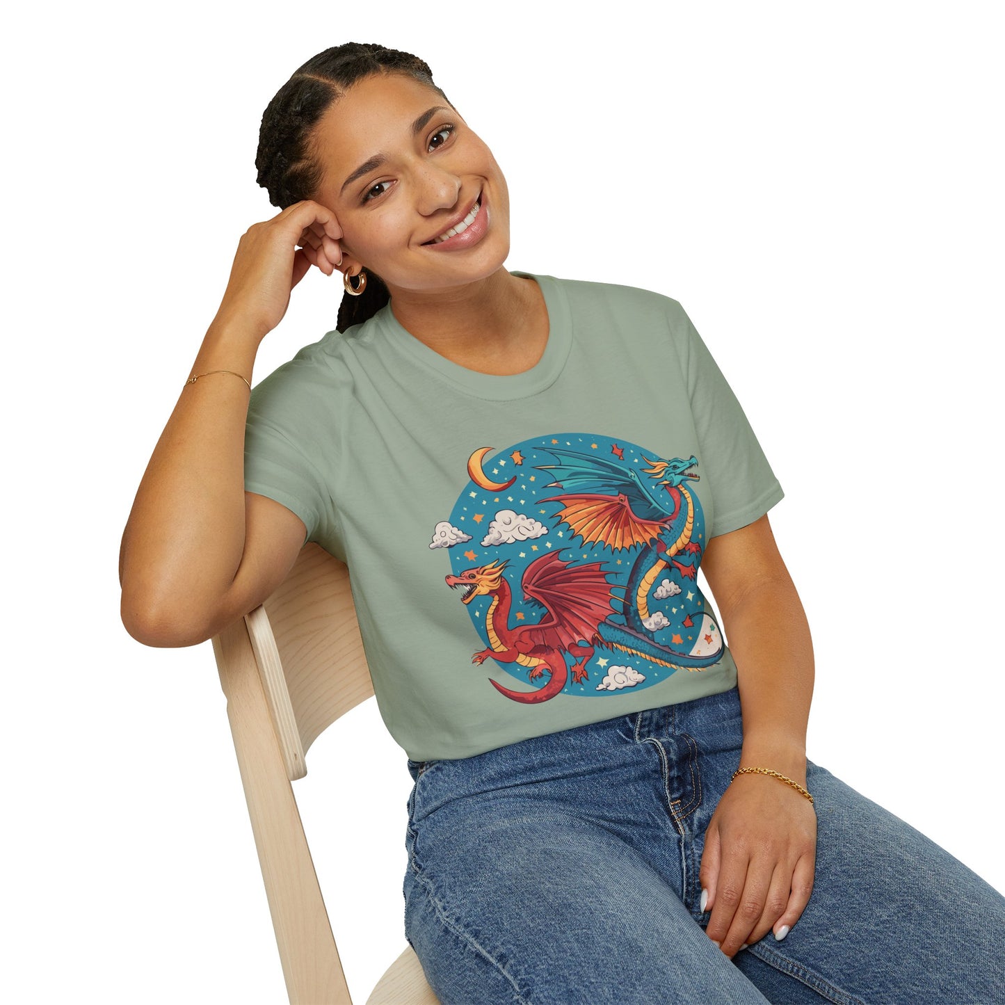 Dragon T Shirt, Dragon Shirt, Shirt with Animals, Animal Shirt