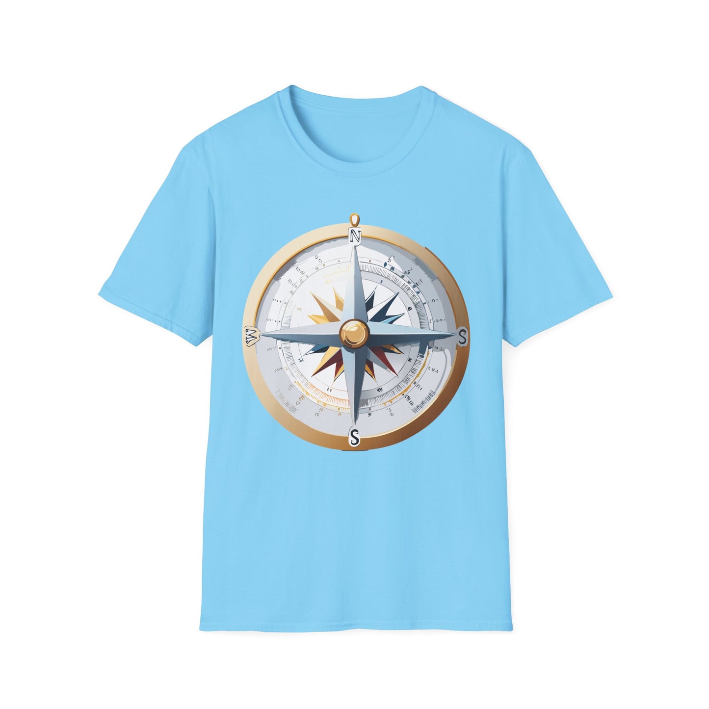 Compass T Shirt, Compass Shirt, Shirt with Compass, Navigator Shirt