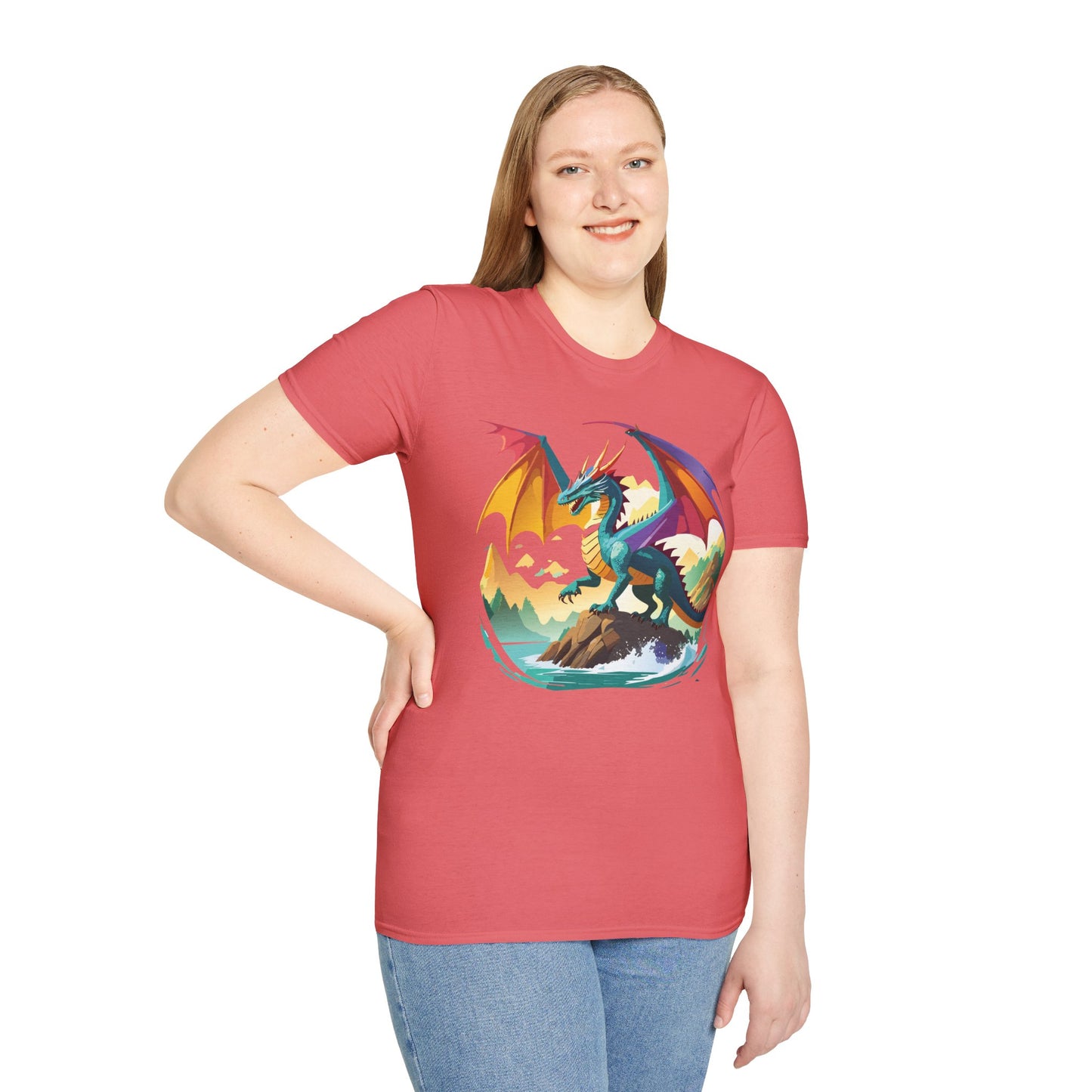 Dragon T Shirt, Dragon Shirt, Shirt with Animals, Animal Shirt