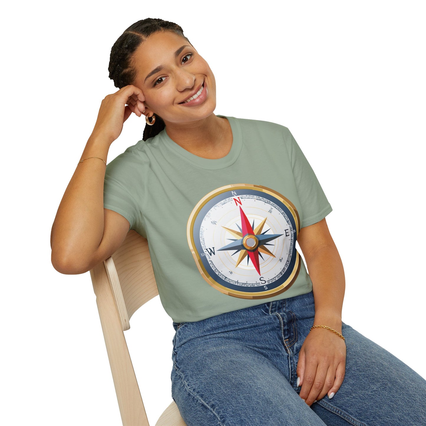Compass T Shirt, Compass Shirt, Shirt with Compass, Navigator Shirt