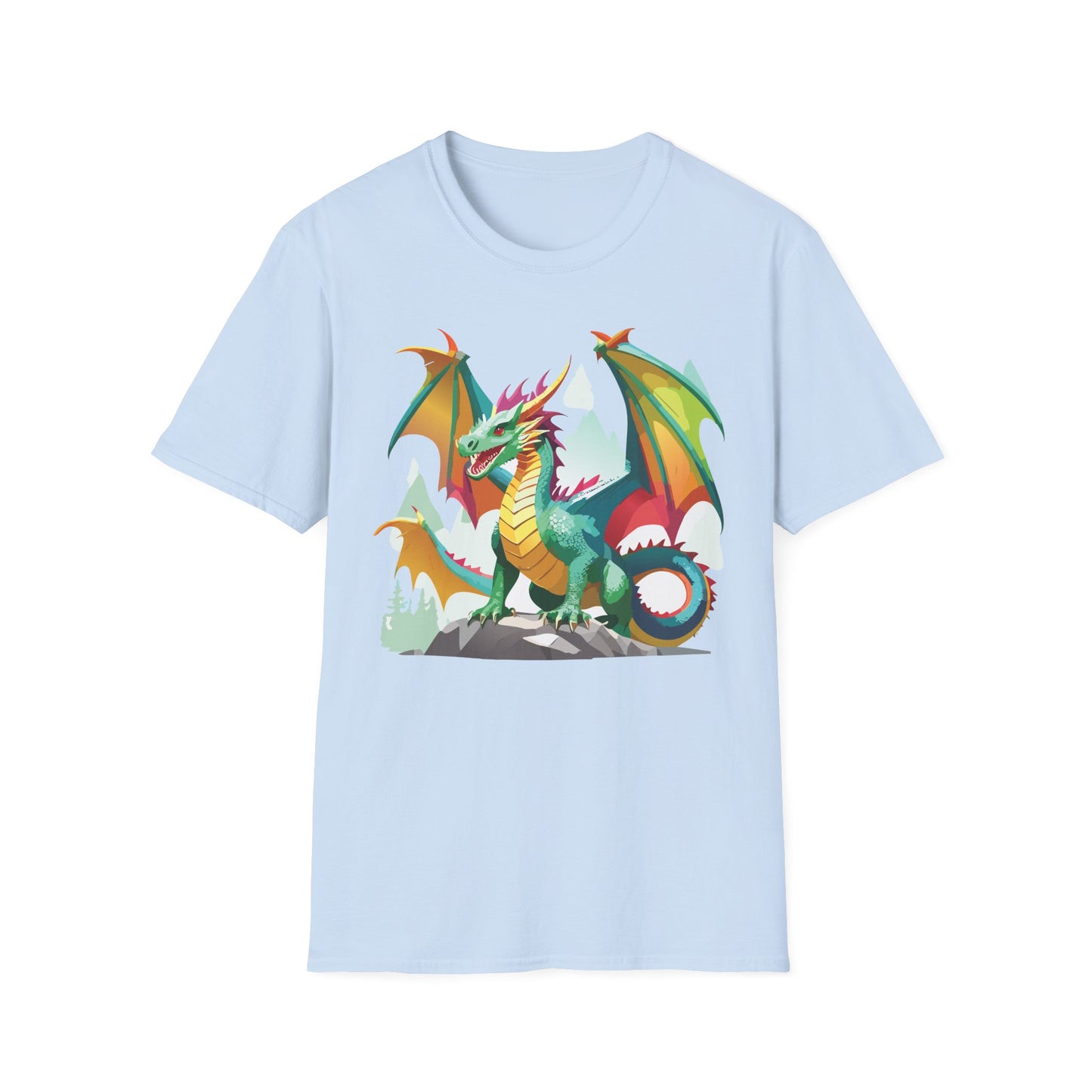 Dragon T Shirt, Dragon Shirt, Shirt with Animals, Animal Shirt