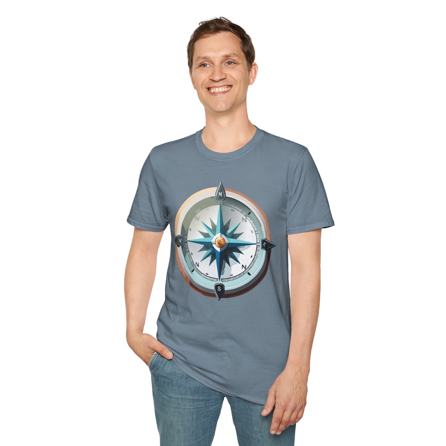 Compass T Shirt, Compass Shirt, Shirt with Compass, Navigator Shirt