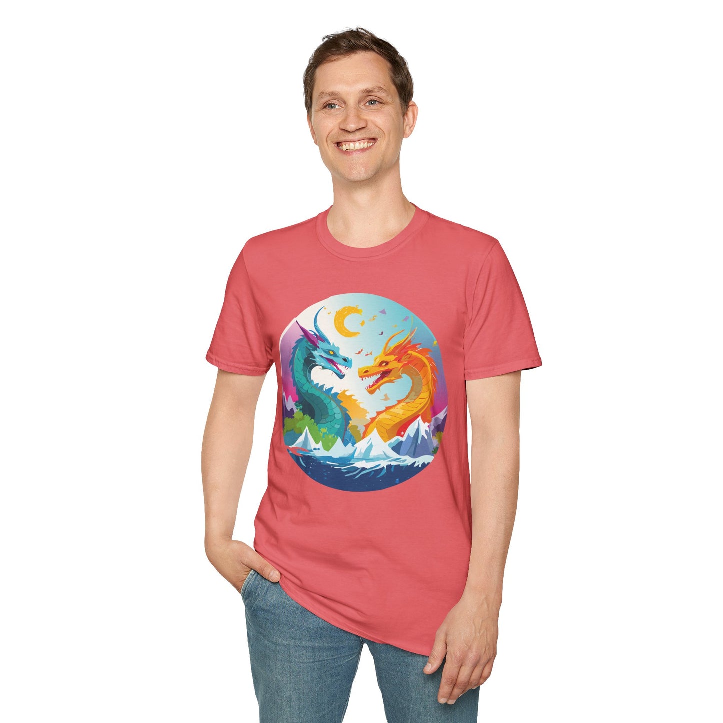 Dragon T Shirt, Dragon Shirt, Shirt with Animals, Animal Shirt