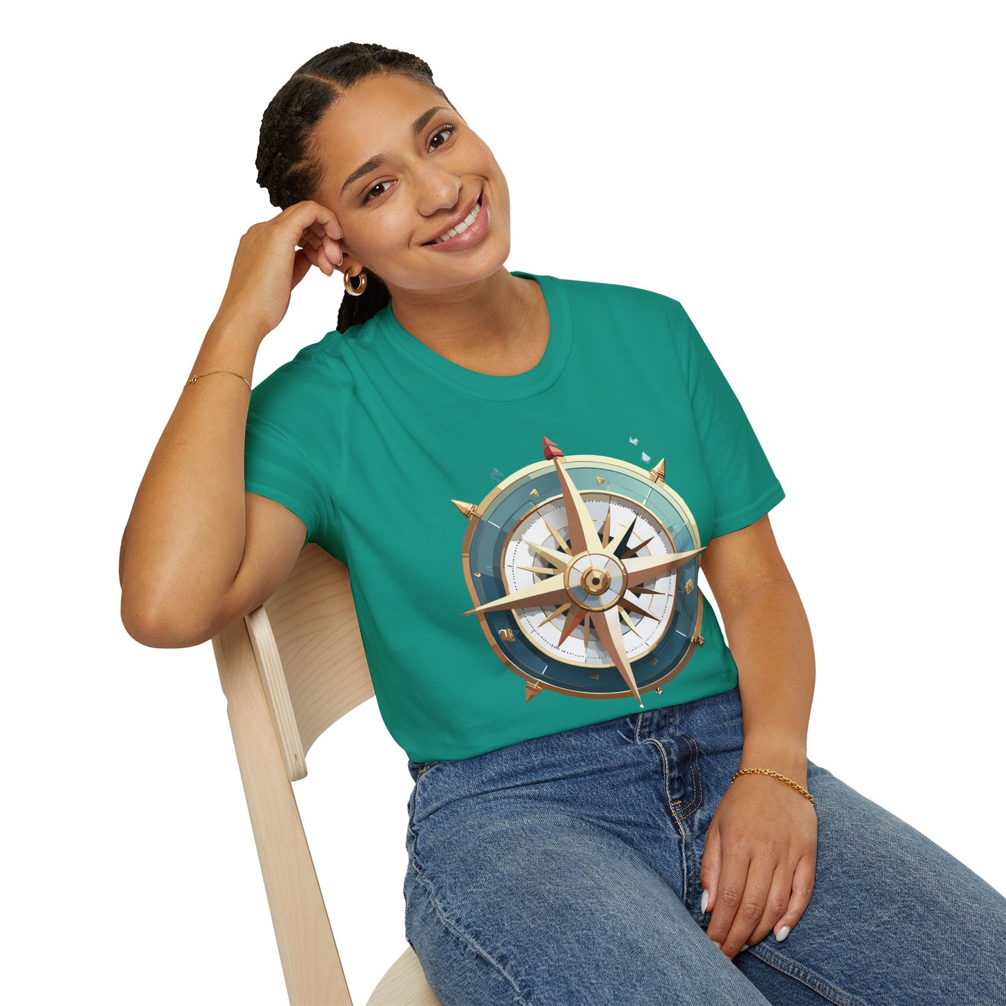 Compass T Shirt, Compass Shirt, Shirt with Compass, Navigator Shirt