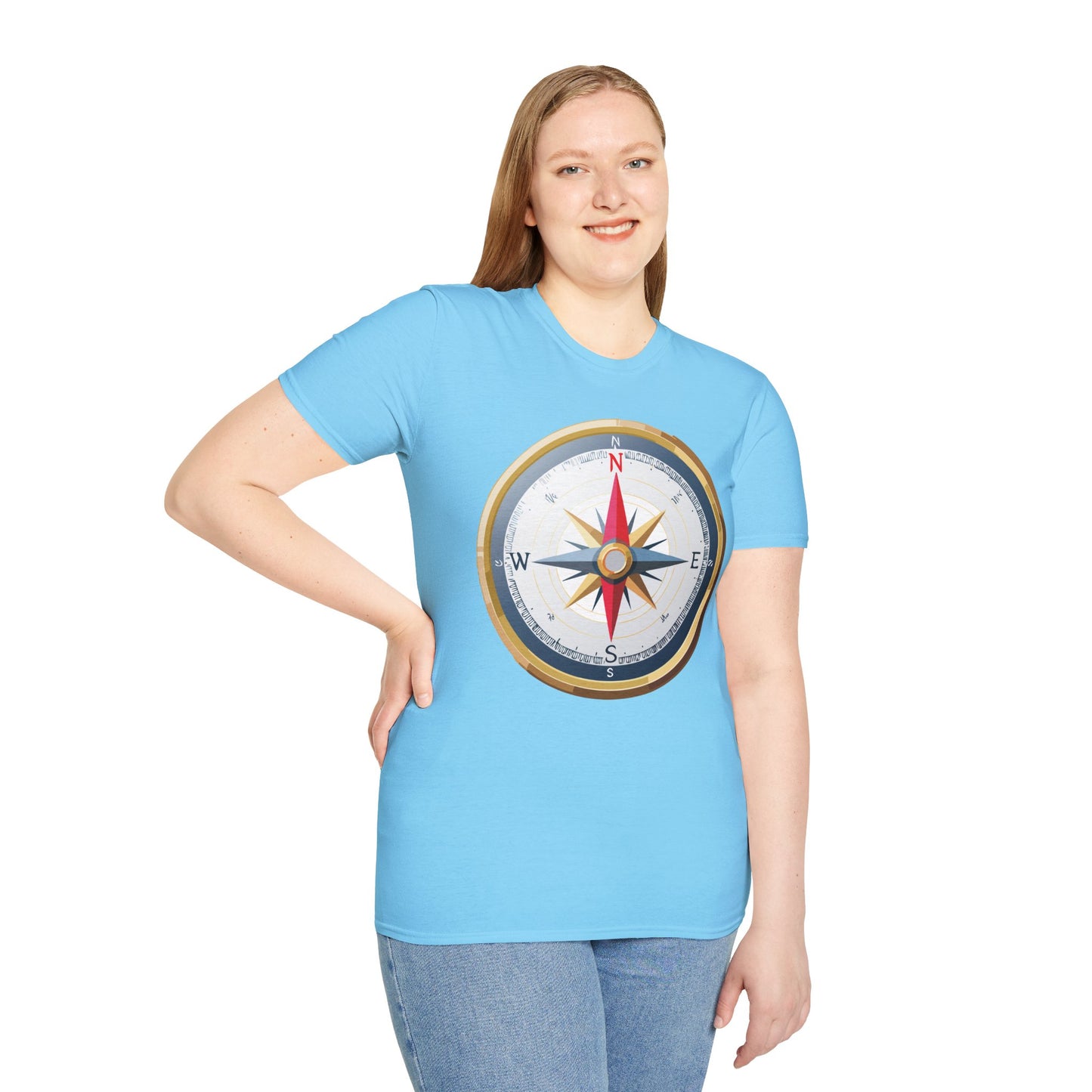 Compass T Shirt, Compass Shirt, Shirt with Compass, Navigator Shirt