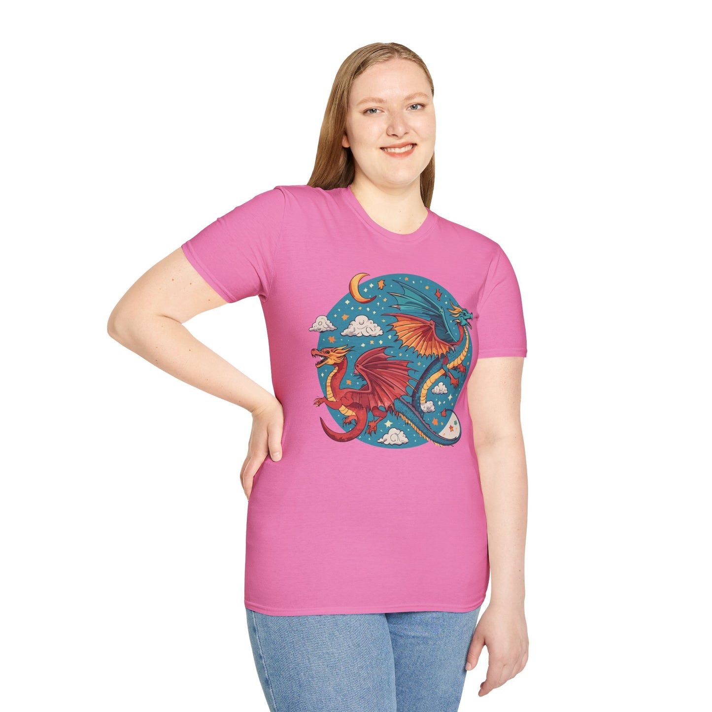Dragon T Shirt, Dragon Shirt, Shirt with Animals, Animal Shirt