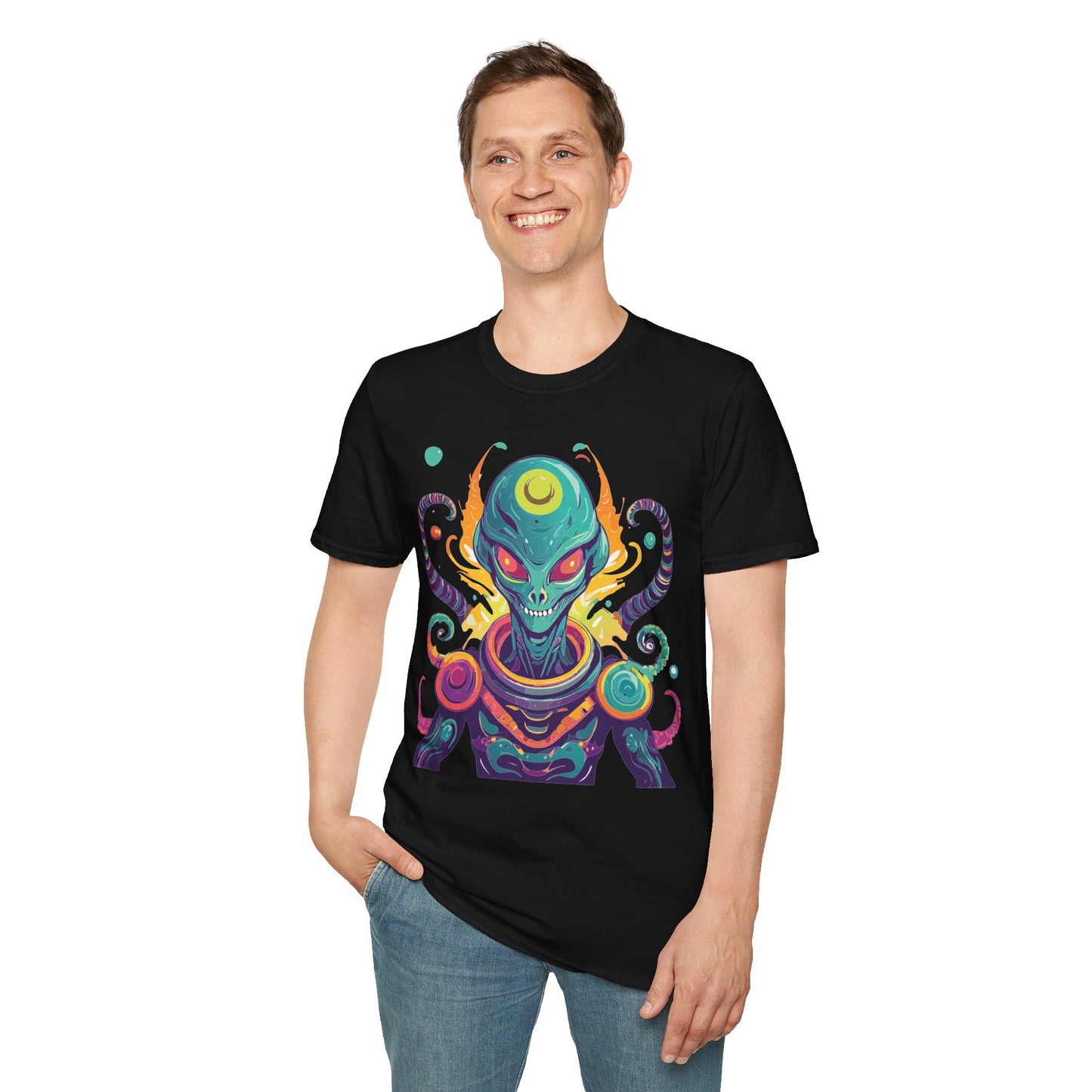Alien T Shirt, Cosmos Shirt, Shirt with Aliens, Cosmo Shirts