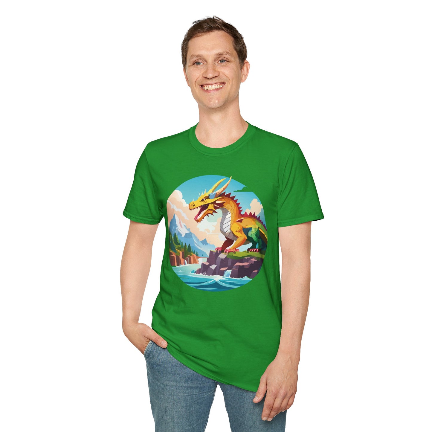 Dragon T Shirt, Dragon Shirt, Shirt with Animals, Animal Shirt