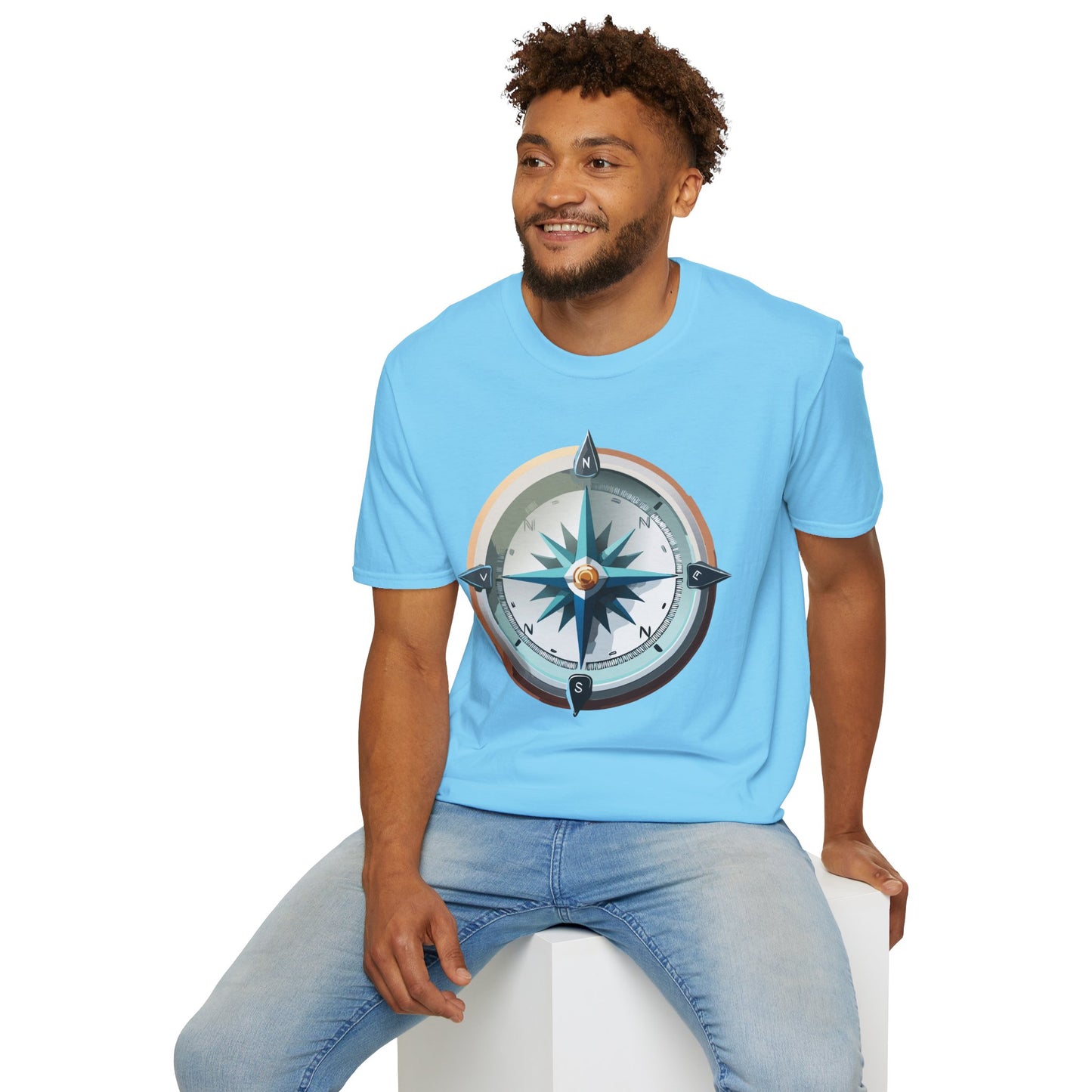 Compass T Shirt, Compass Shirt, Shirt with Compass, Navigator Shirt