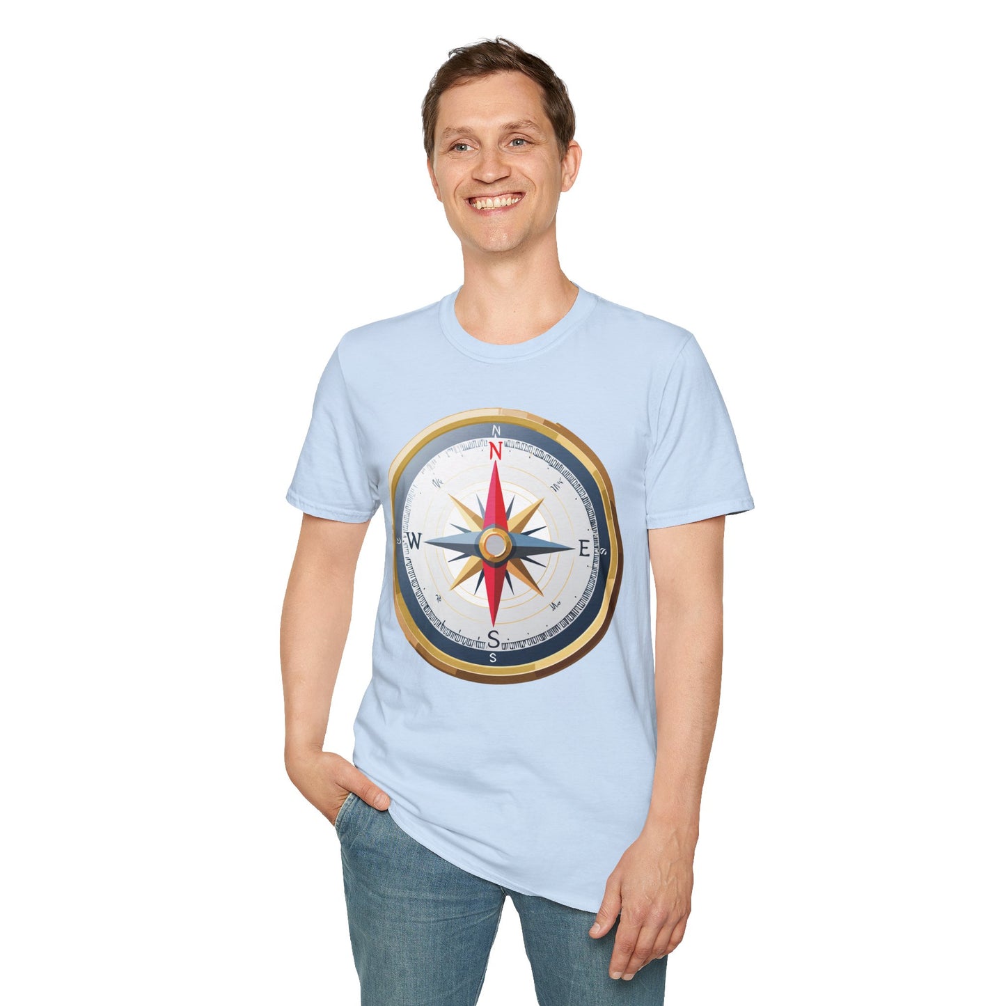 Compass T Shirt, Compass Shirt, Shirt with Compass, Navigator Shirt