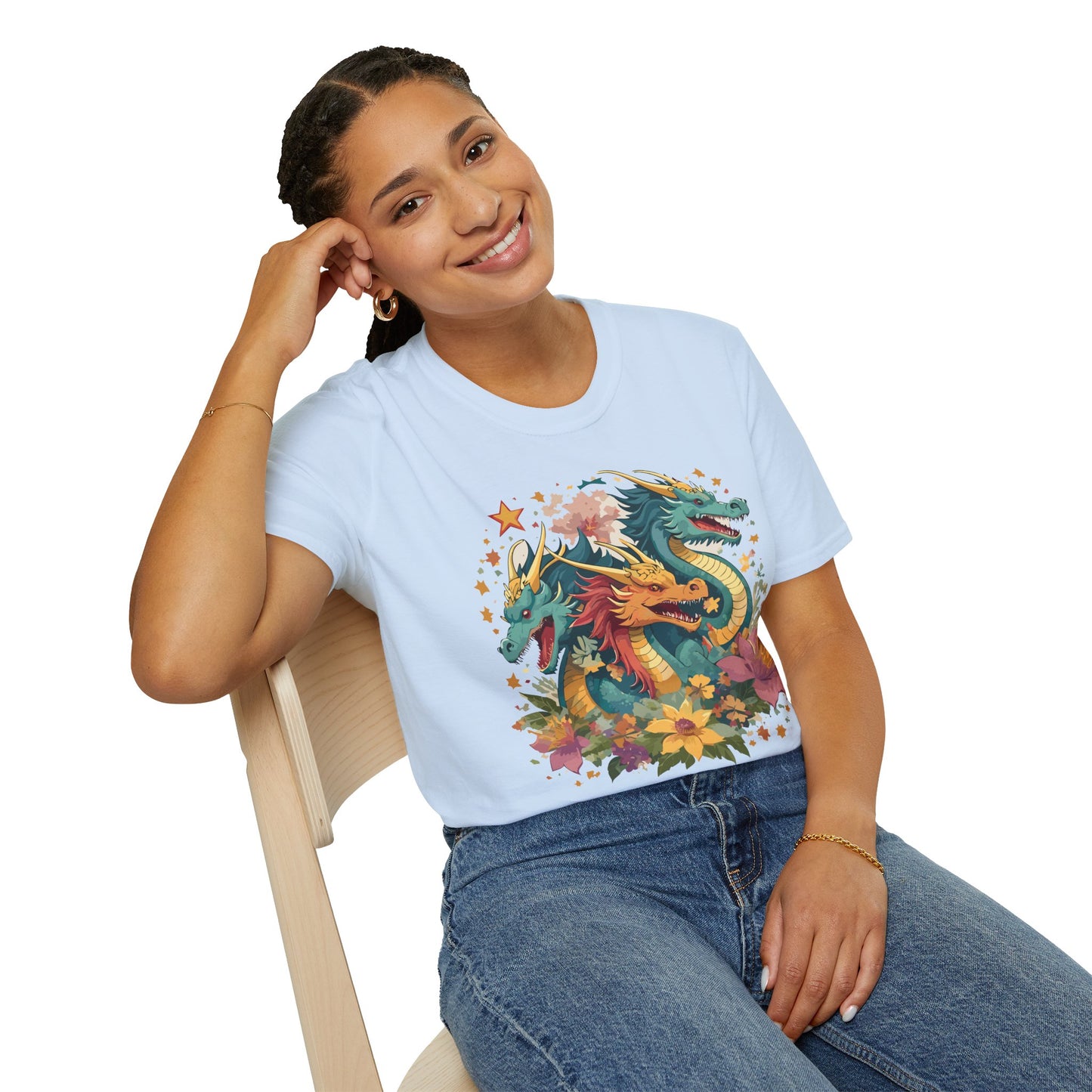 Dragon T Shirt, Dragon Shirt, Shirt with Animals, Animal Shirt