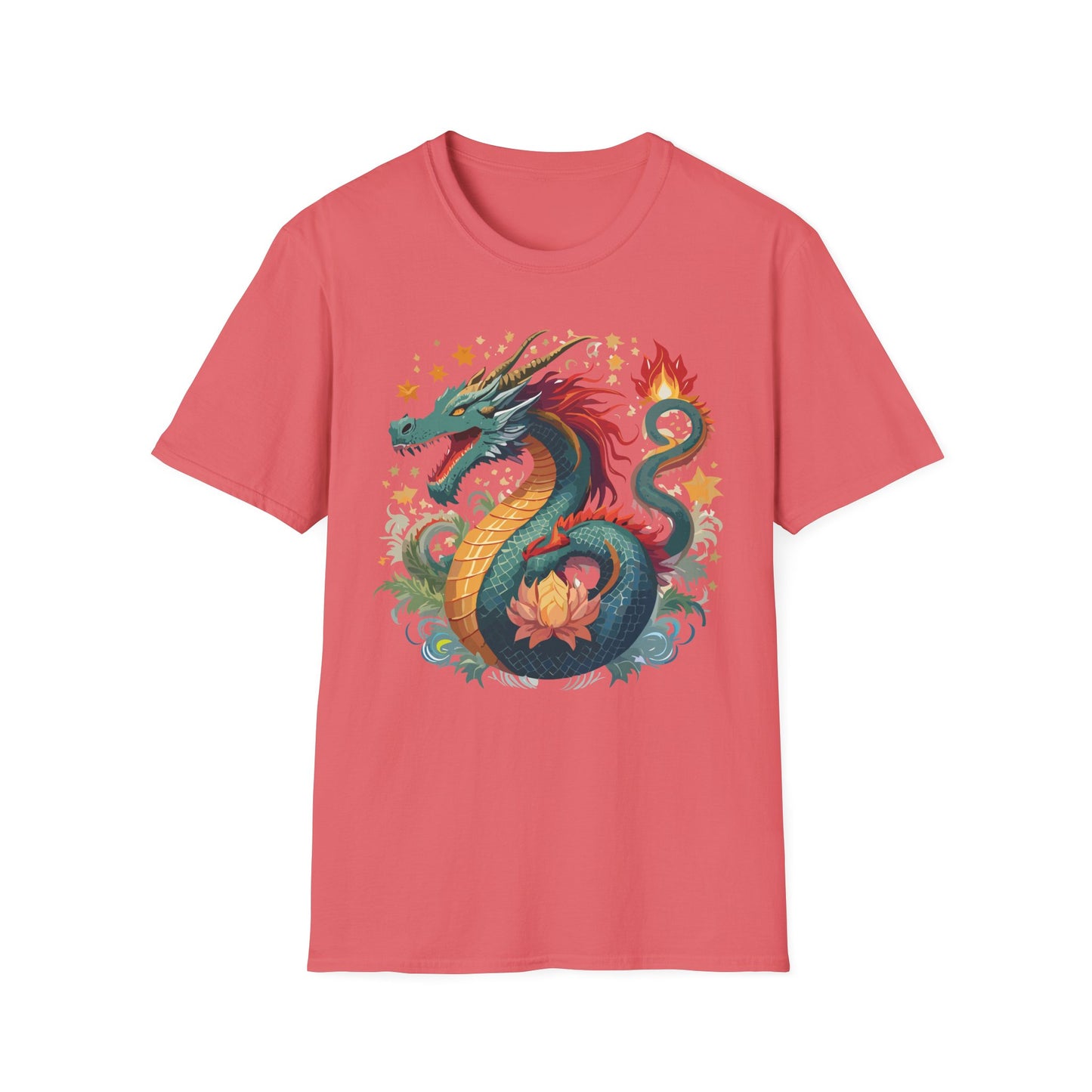 Dragon T Shirt, Dragon Shirt, Shirt with Animals, Animal Shirt