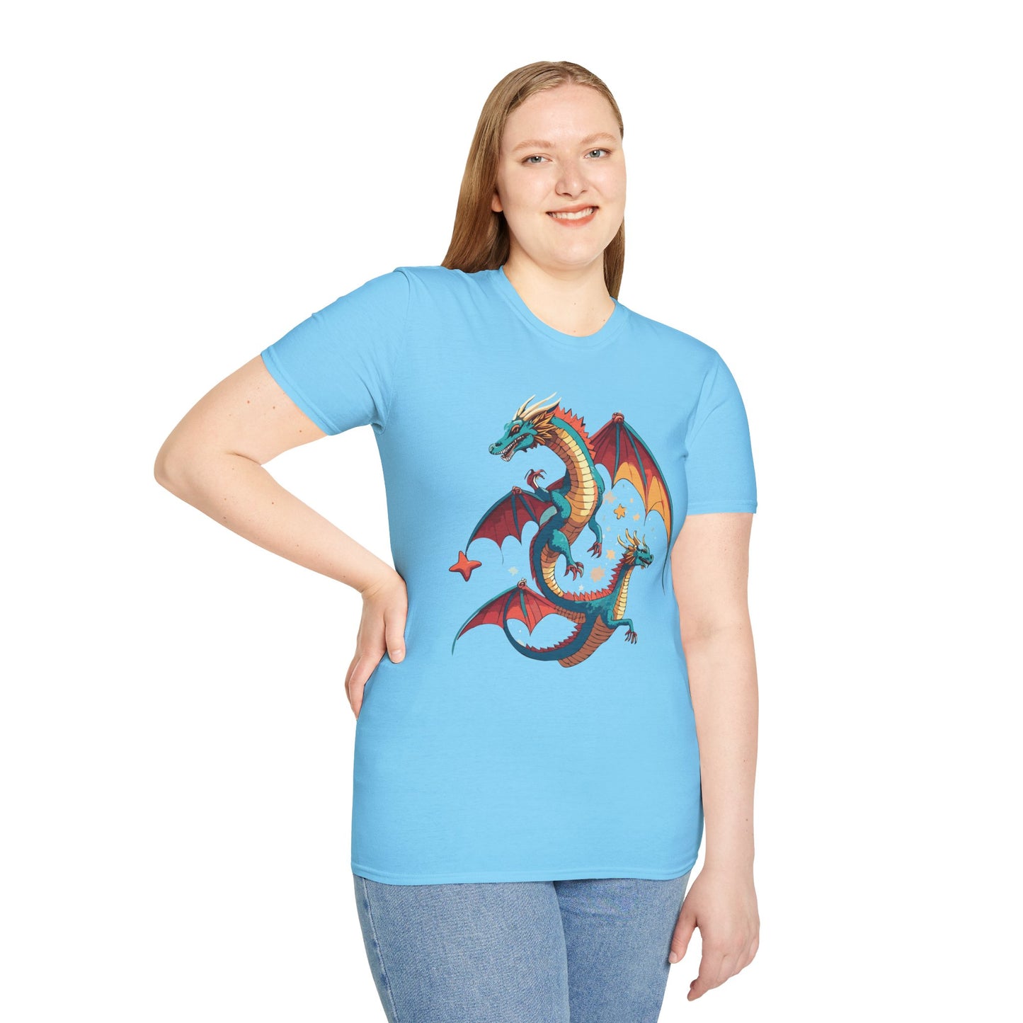 Dragon T Shirt, Dragon Shirt, Shirt with Animals, Animal Shirt