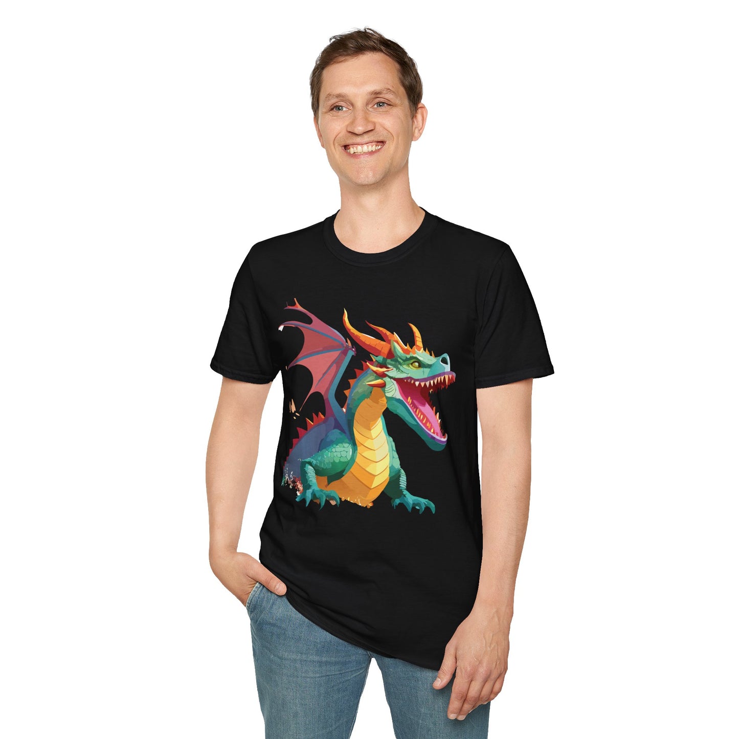 Dragon T Shirt, Dragon Shirt, Shirt with Animals, Animal Shirt