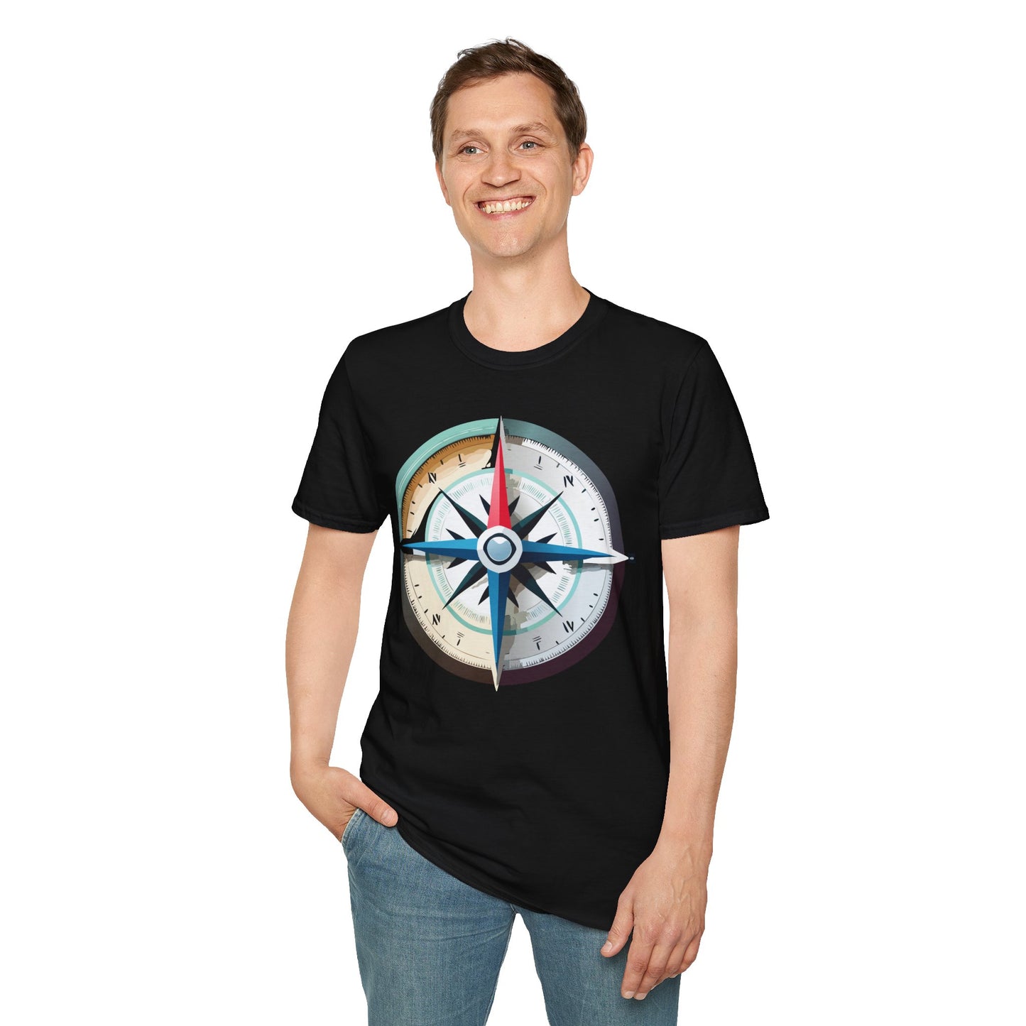 Compass T Shirt, Compass Shirt, Shirt with Compass, Navigator Shirt