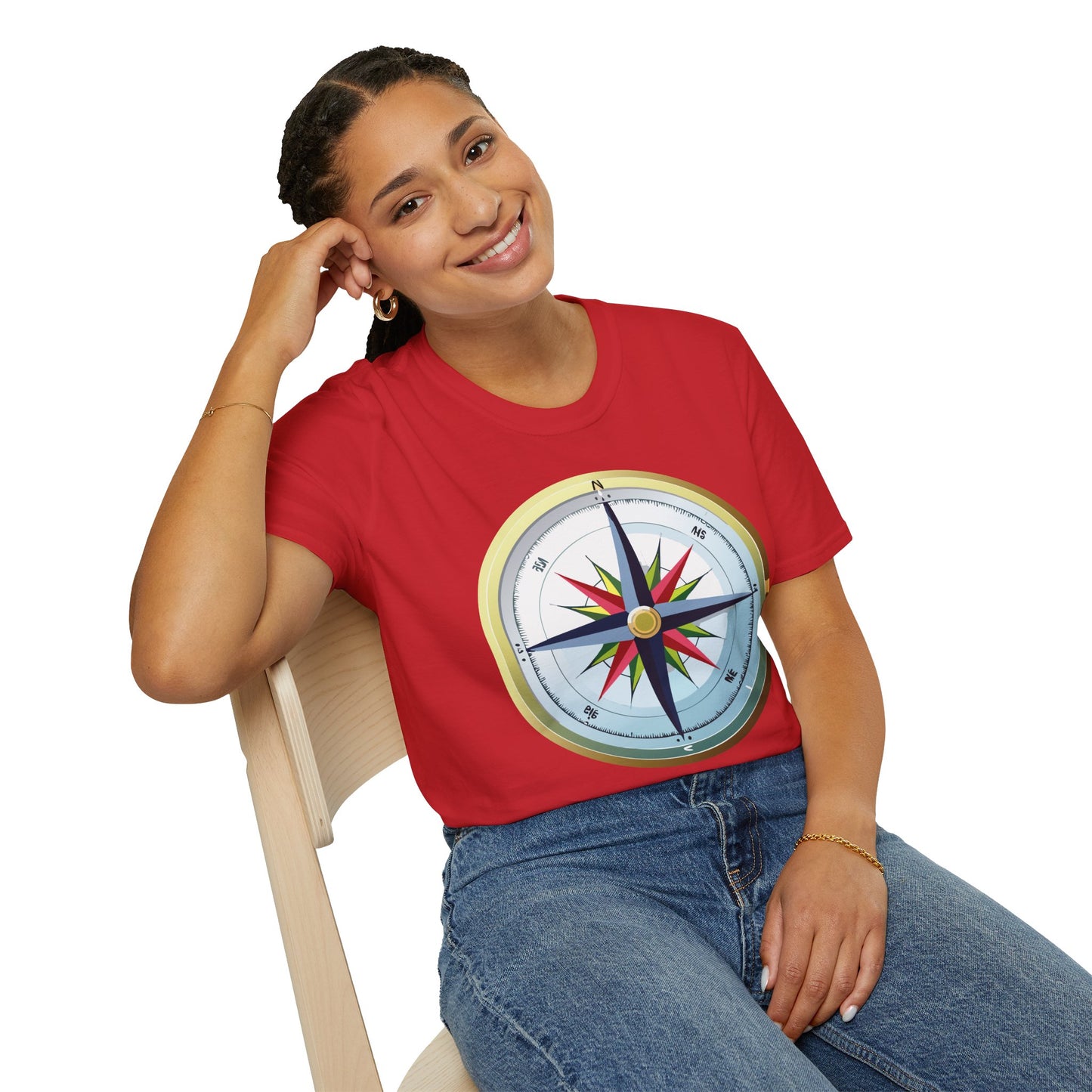 Compass T Shirt, Compass Shirt, Shirt with Compass, Navigator Shirt