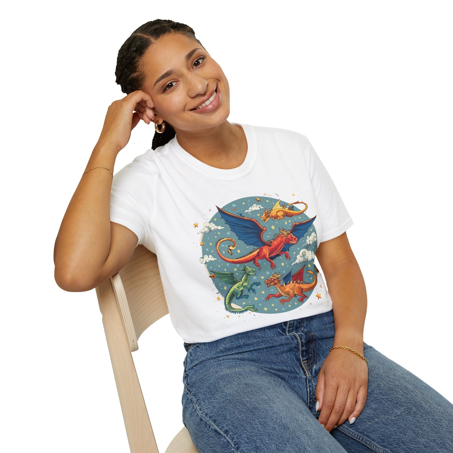 Dragon T Shirt, Dragon Shirt, Shirt with Animals, Animal Shirt