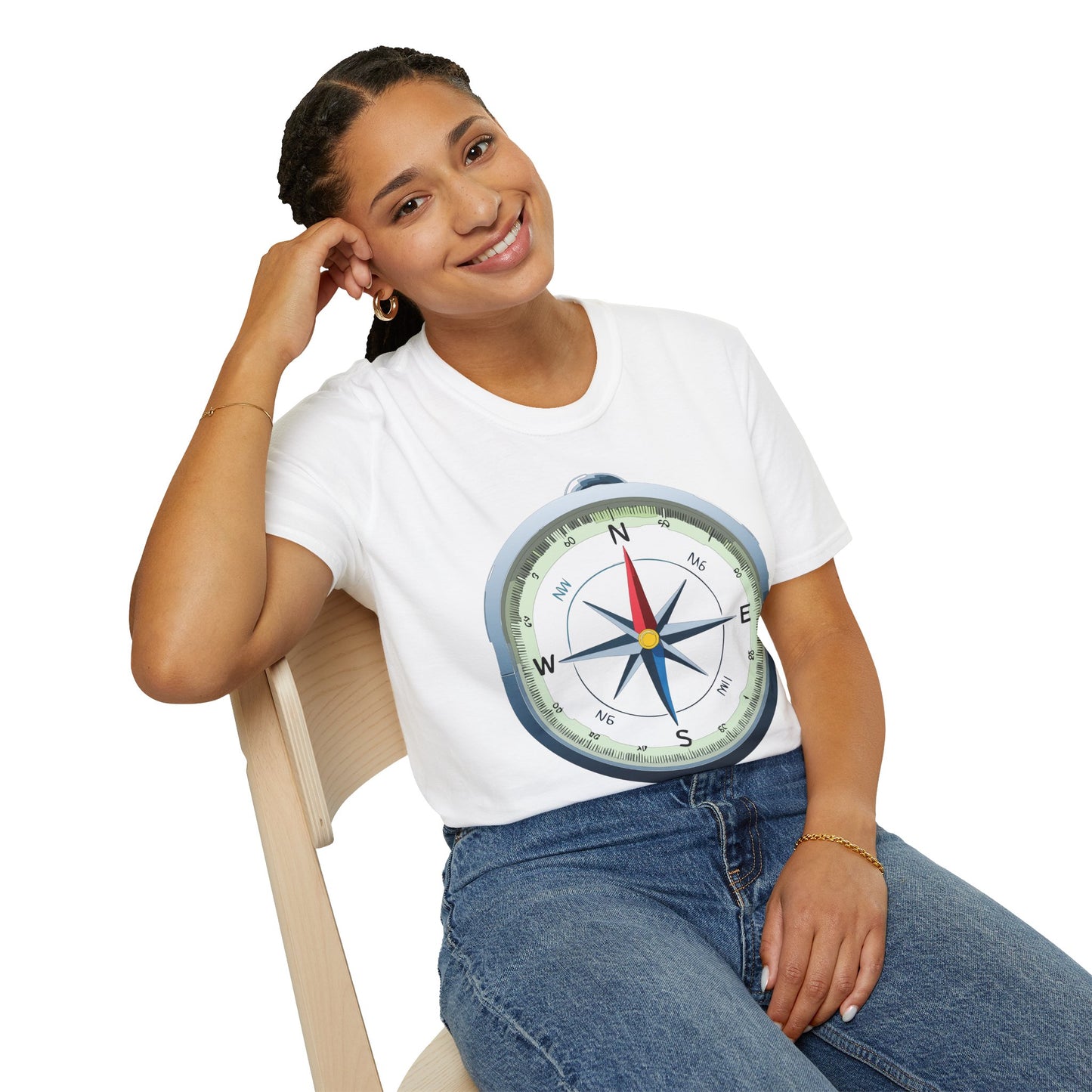 Compass T Shirt, Compass Shirt, Shirt with Compass, Navigator Shirt