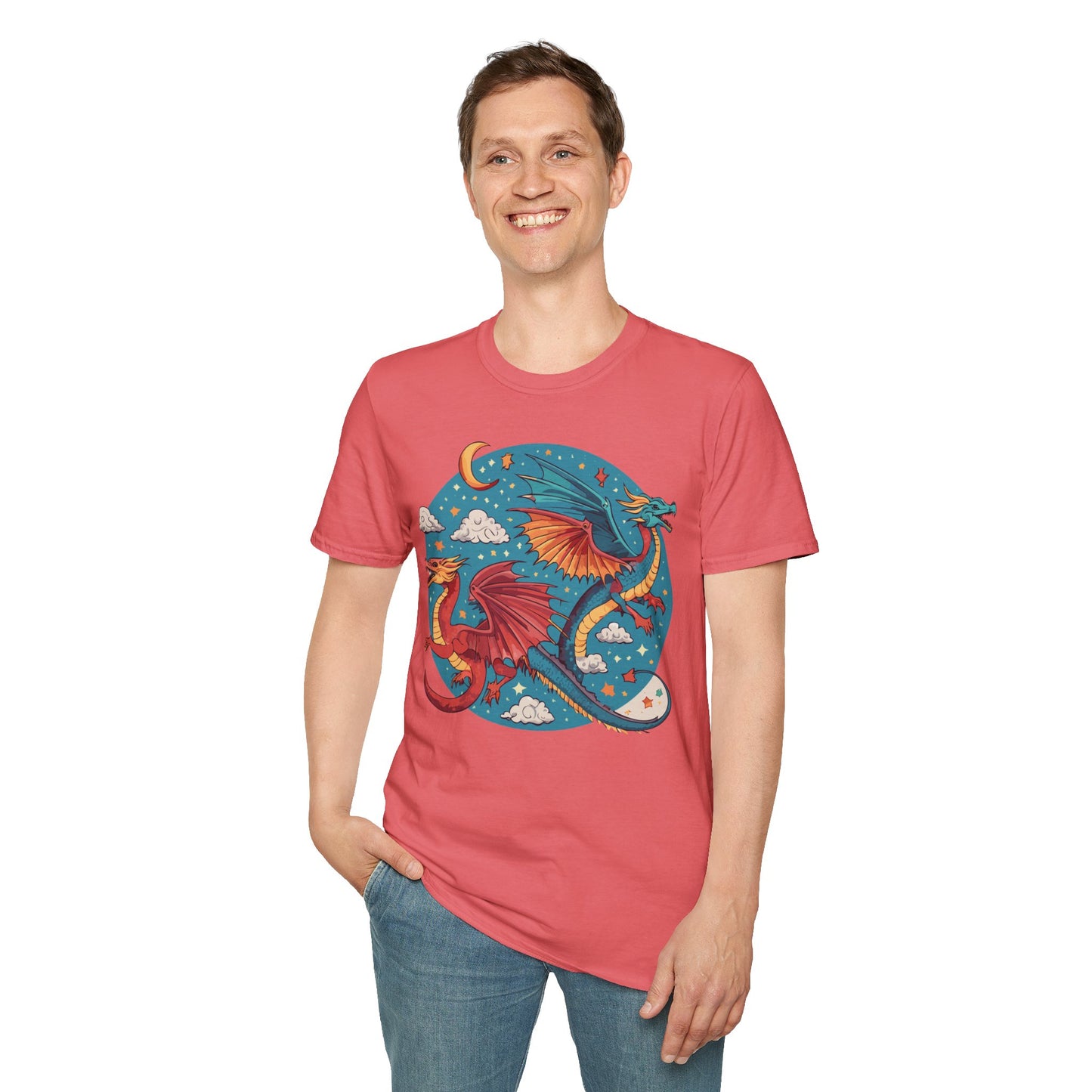 Dragon T Shirt, Dragon Shirt, Shirt with Animals, Animal Shirt