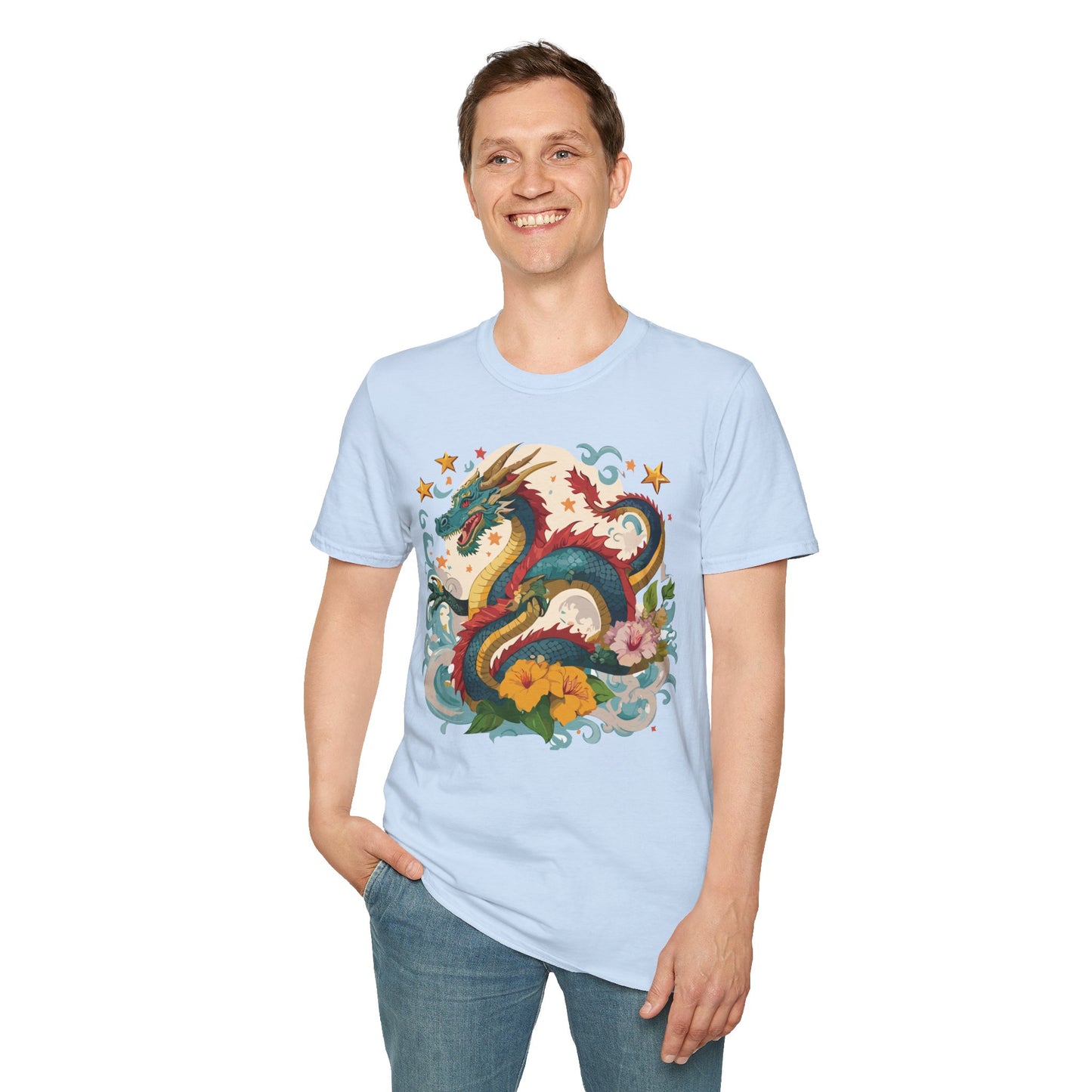 Dragon T Shirt, Dragon Shirt, Shirt with Animals, Animal Shirt