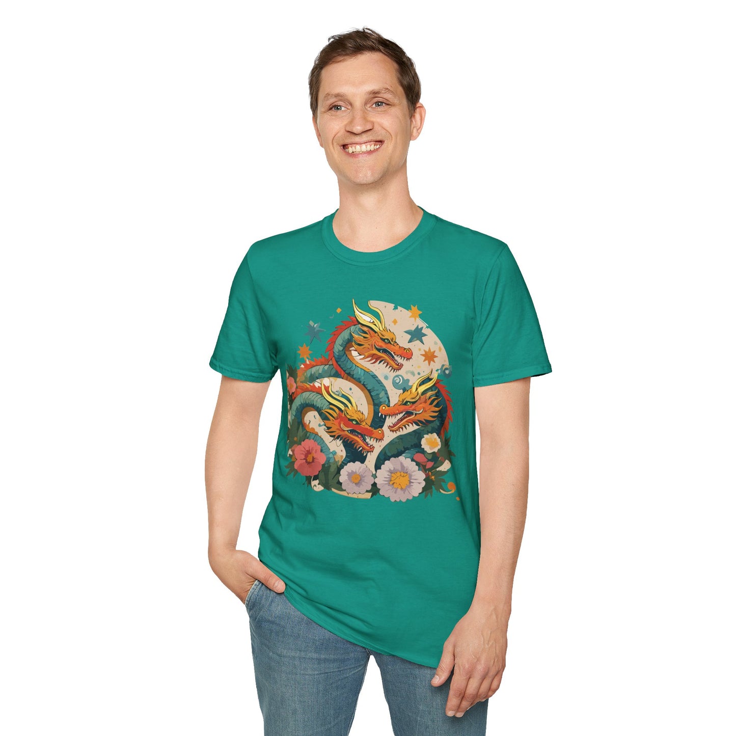 Dragon T Shirt, Dragon Shirt, Shirt with Animals, Animal Shirt