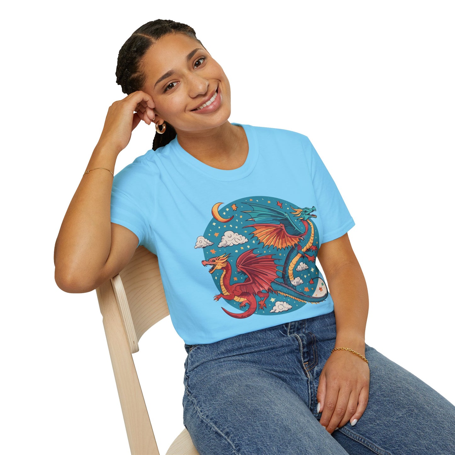 Dragon T Shirt, Dragon Shirt, Shirt with Animals, Animal Shirt