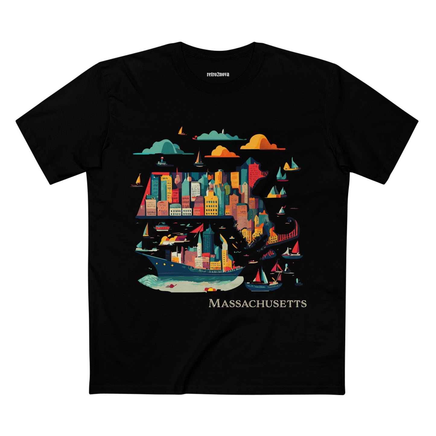 US State Shirts, Massachusetts Shirt