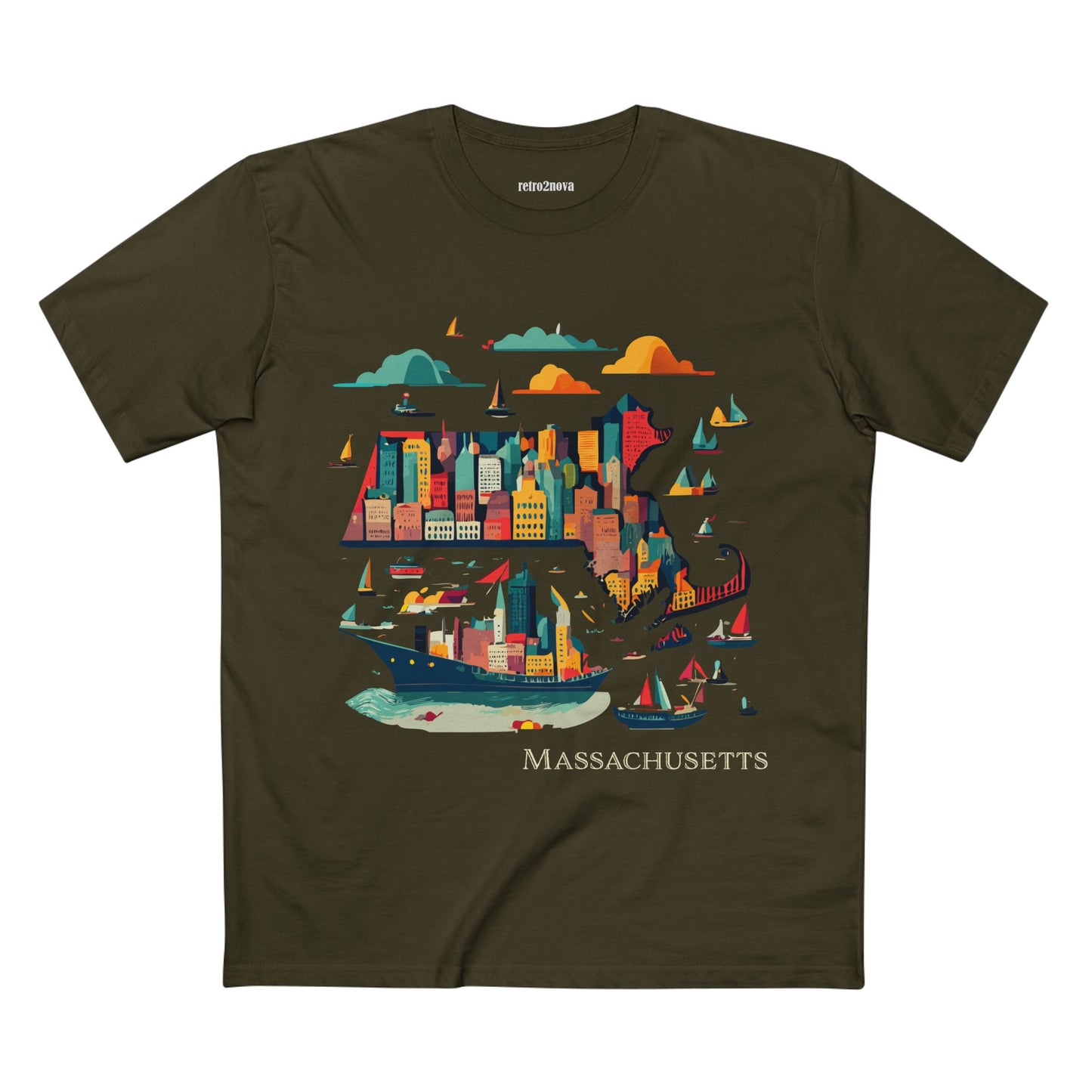 US State Shirts, Massachusetts Shirt