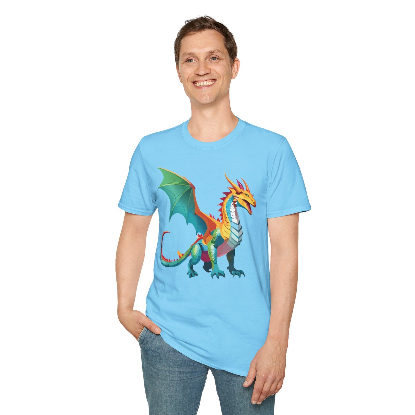 Dragon T Shirt, Dragon Shirt, Shirt with Animals, Animal Shirt