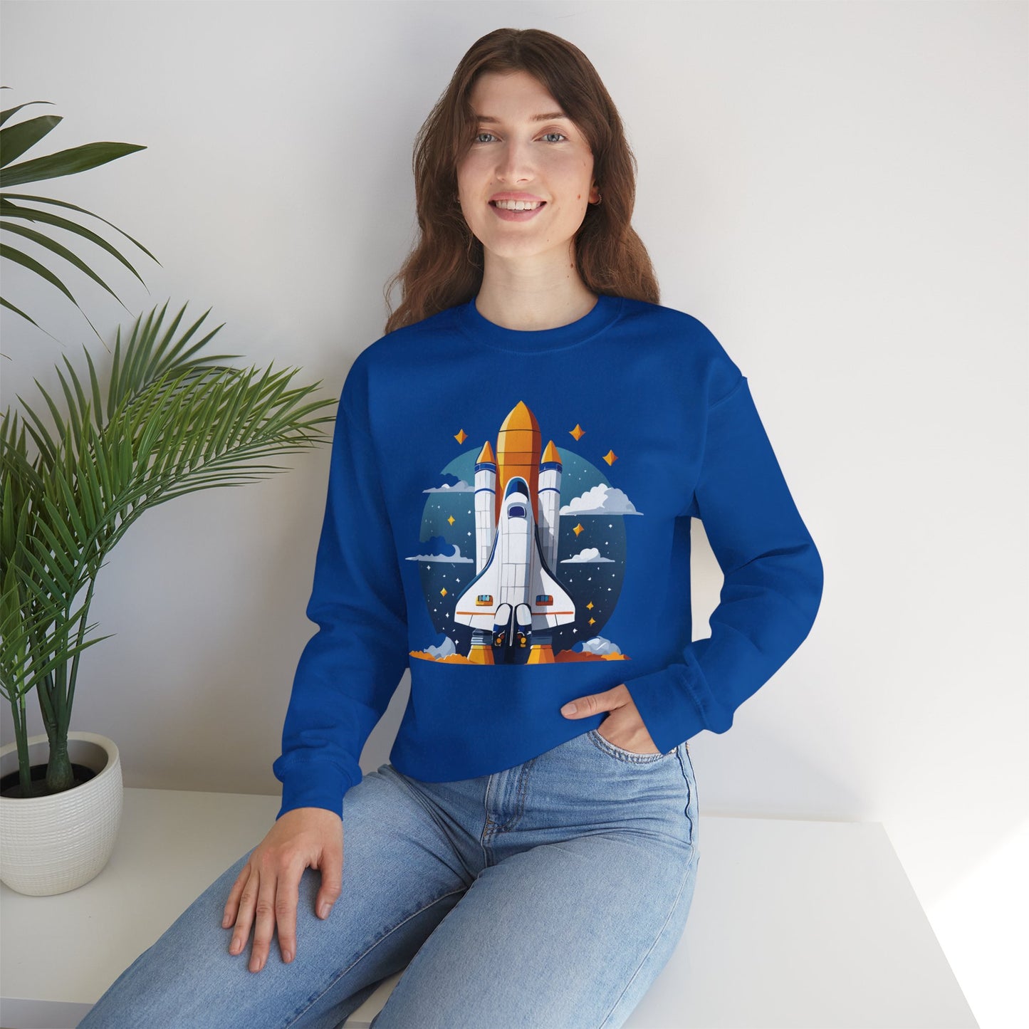 Space Shuttle Sweatshirt, Cosmic Sweatshirt, Astronaut Sweatshirt, Space Cosmic Sweatshirt