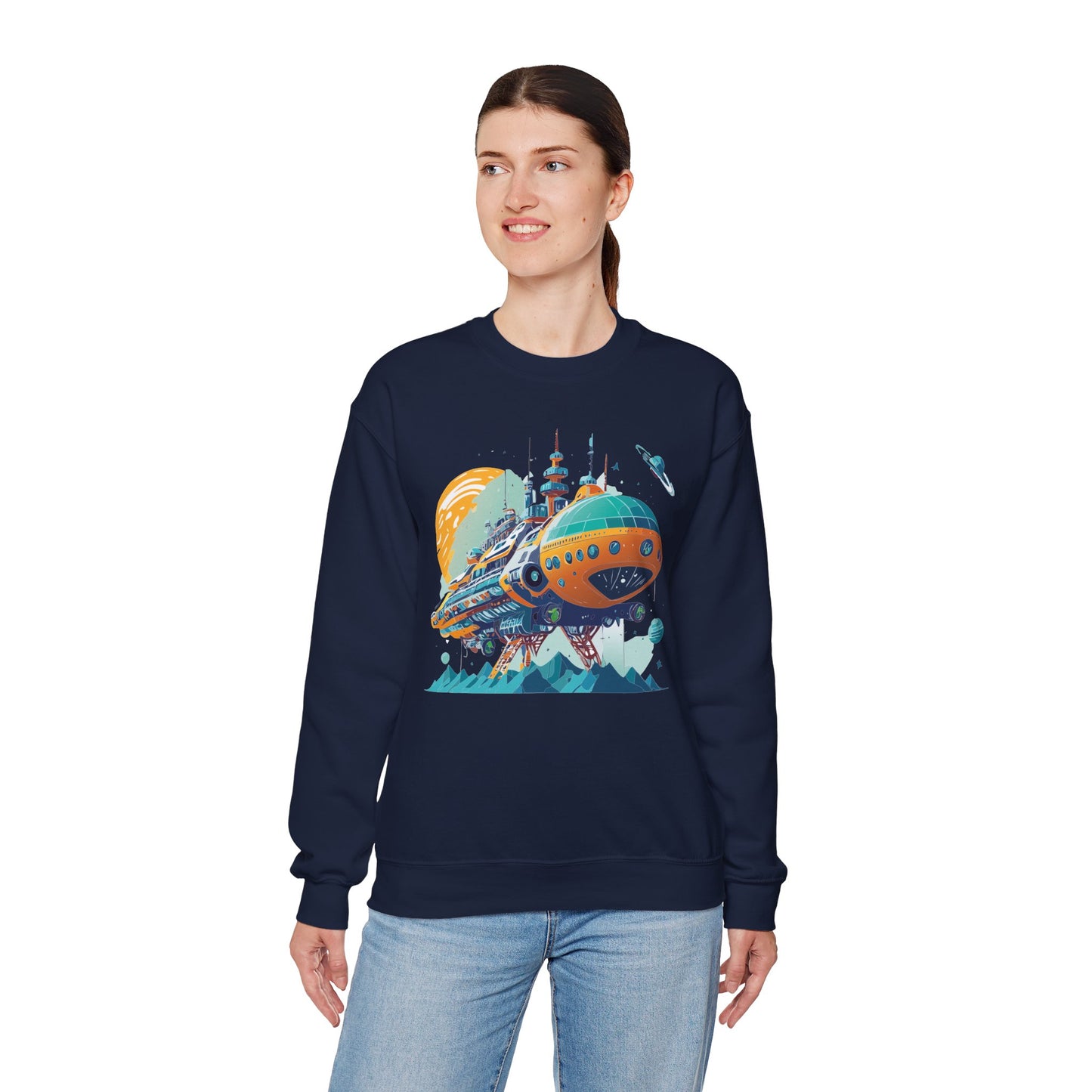 Space Shuttle Sweatshirt, Cosmic Sweatshirt, Astronaut Sweatshirt, Space Cosmic Sweatshirt