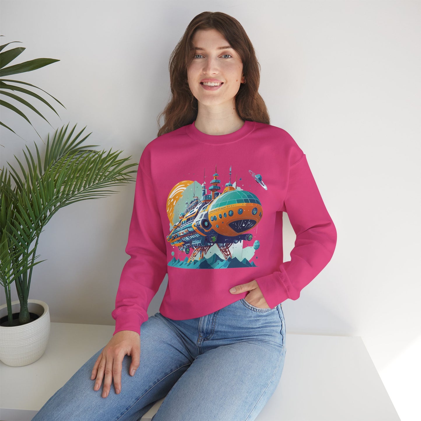 Space Shuttle Sweatshirt, Cosmic Sweatshirt, Astronaut Sweatshirt, Space Cosmic Sweatshirt