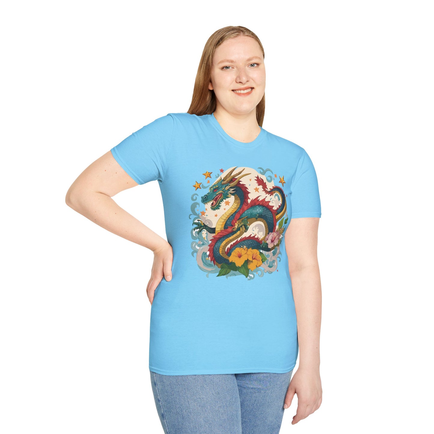 Dragon T Shirt, Dragon Shirt, Shirt with Animals, Animal Shirt
