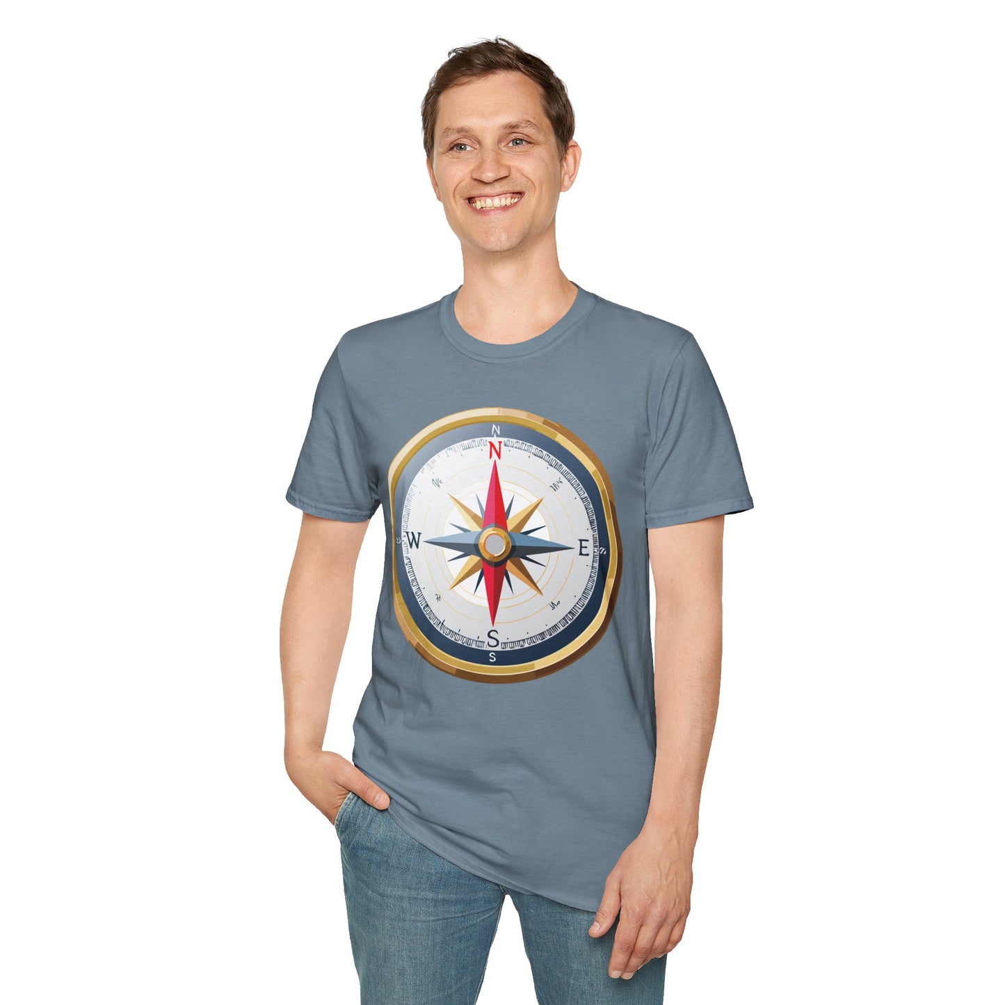 Compass T Shirt, Compass Shirt, Shirt with Compass, Navigator Shirt