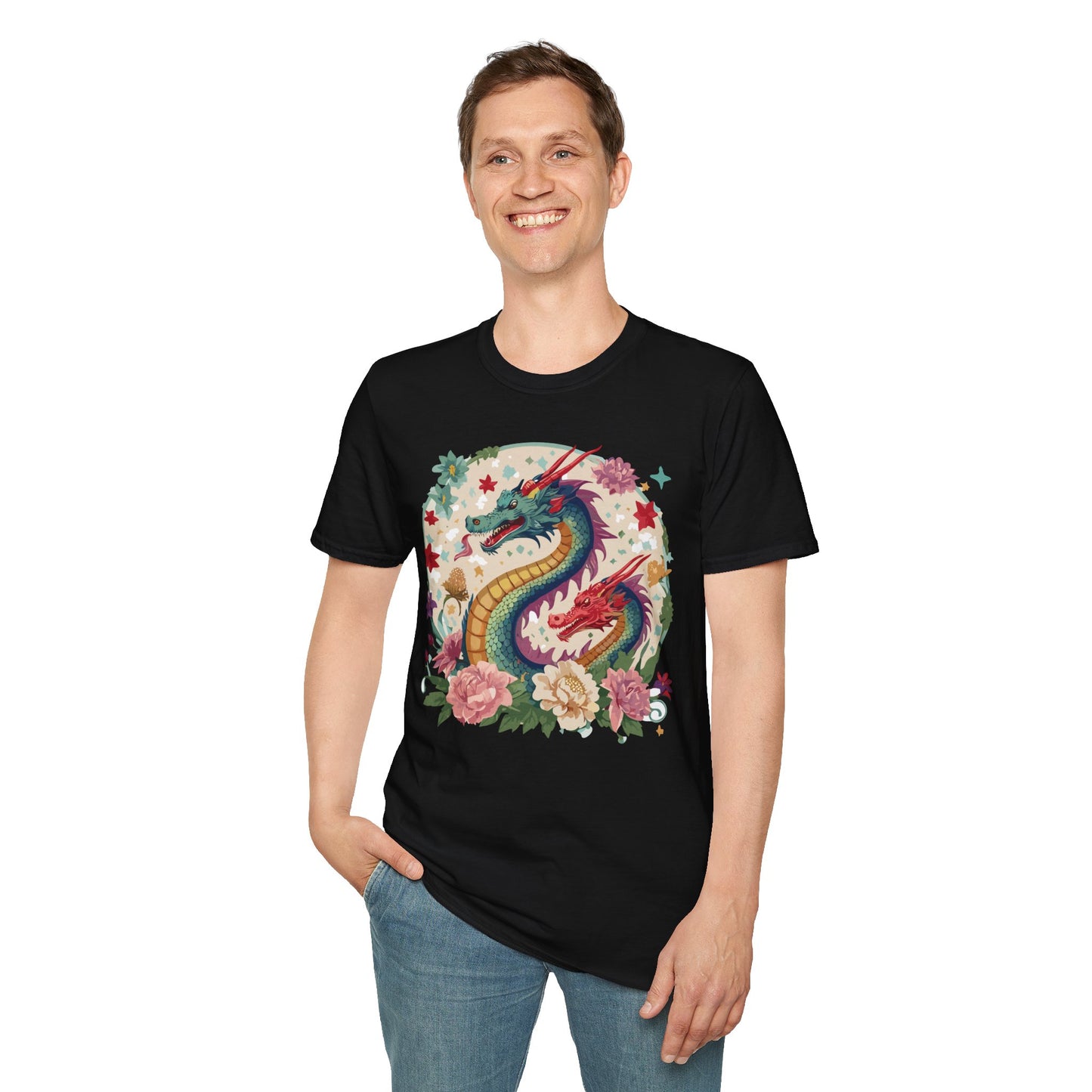 Dragon T Shirt, Dragon Shirt, Shirt with Animals, Animal Shirt