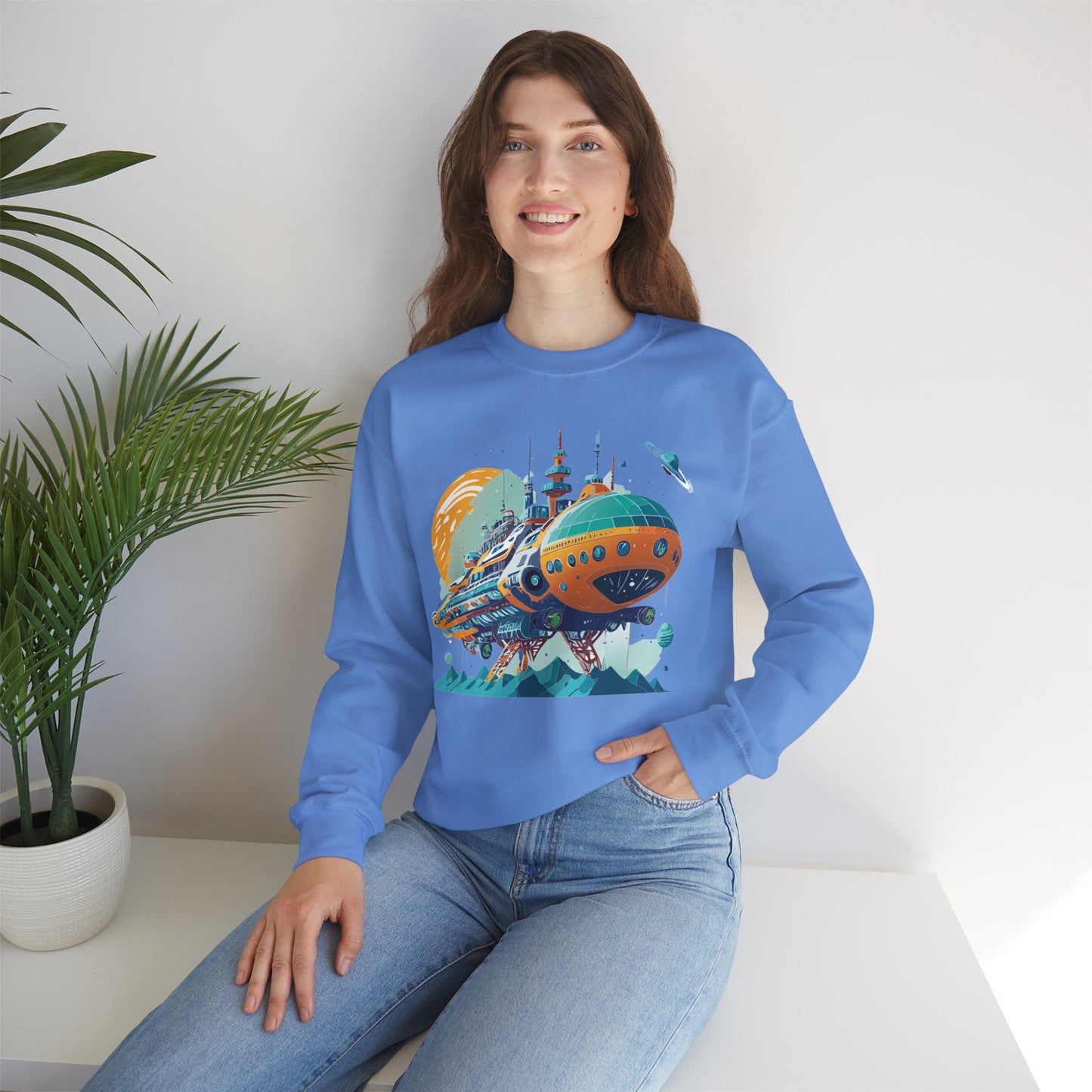 Space Shuttle Sweatshirt, Cosmic Sweatshirt, Astronaut Sweatshirt, Space Cosmic Sweatshirt
