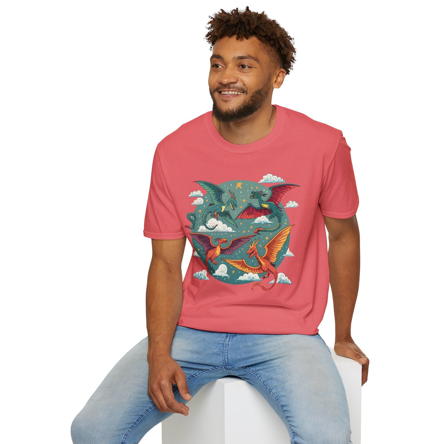 Dragon T Shirt, Dragon Shirt, Shirt with Animals, Animal Shirt